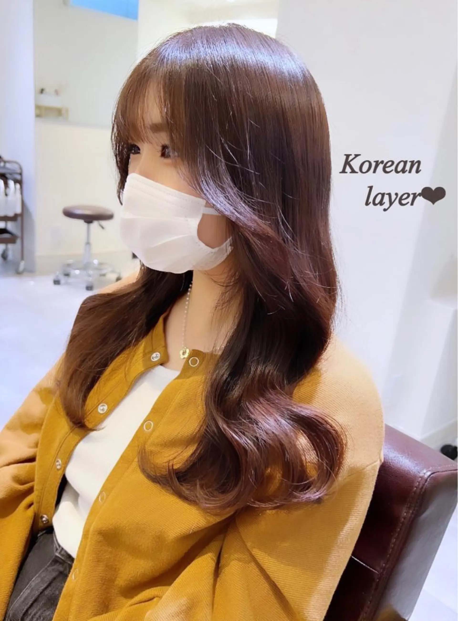 セミロング カラー カット ヘアカラー 韓国ヘア×髪質改善 /yoshikaのヘアスタイル