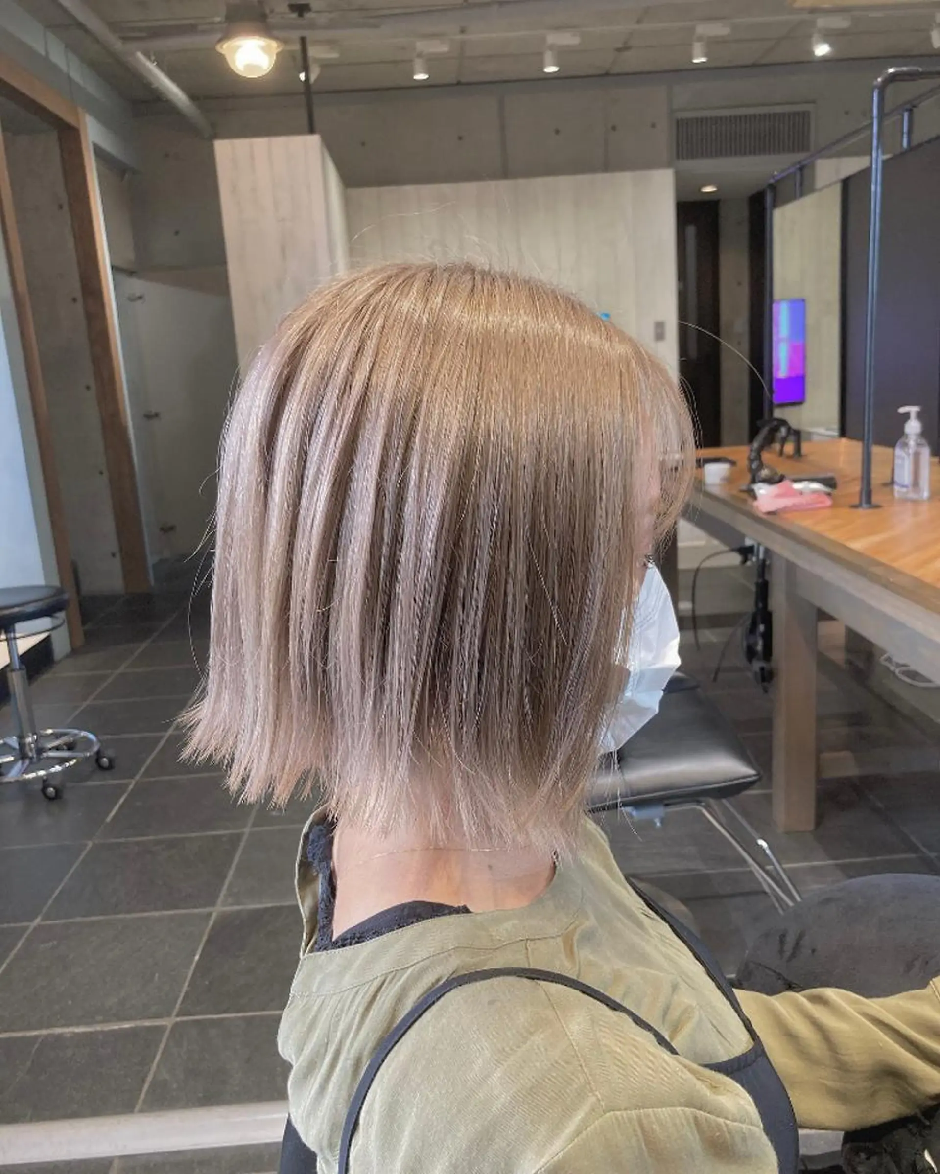ショート カラー カット ヘアカラー トリートメント は まべのヘアスタイル