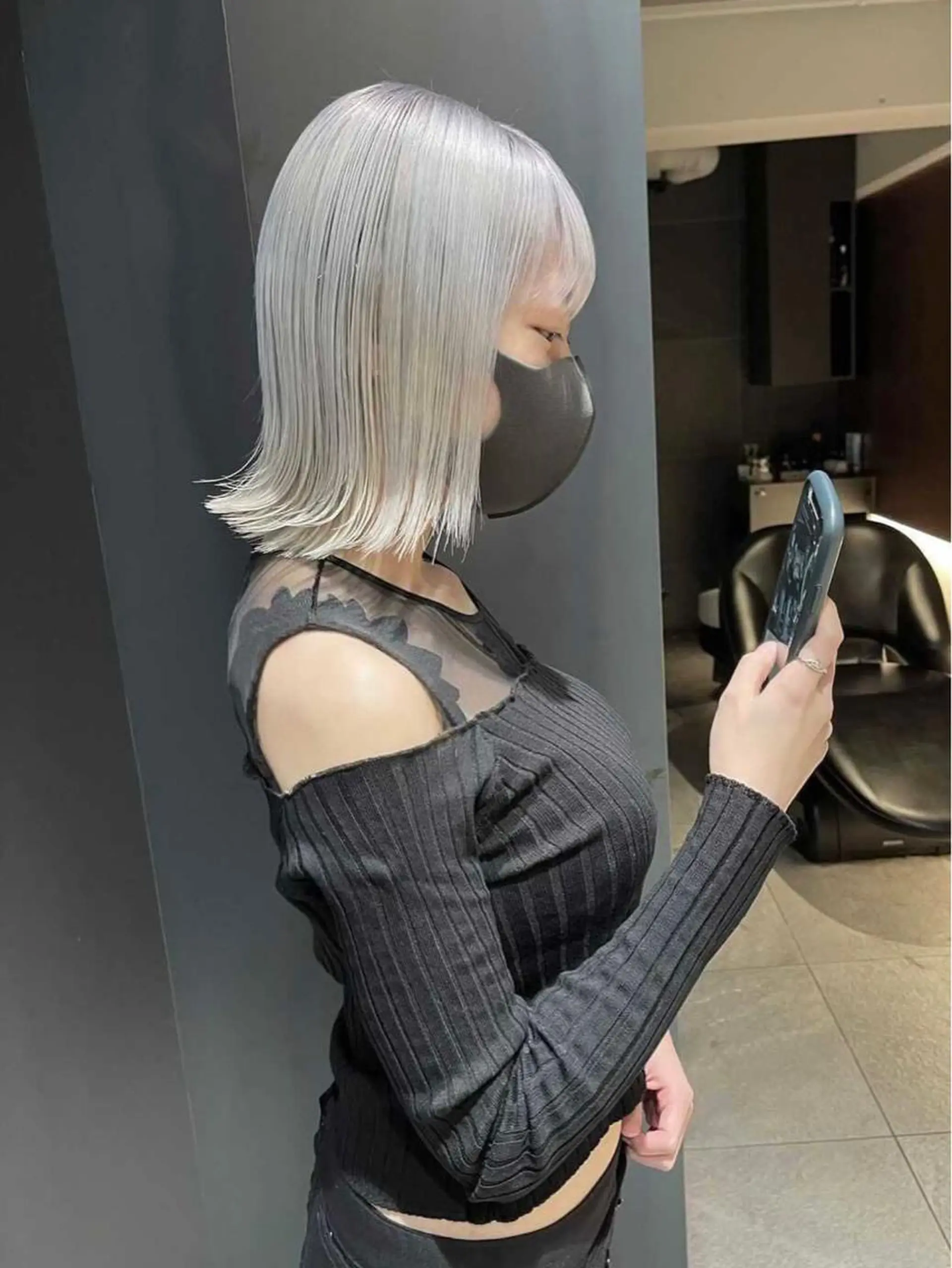 ミディアム Kvell&Co. YUSUKEのヘアスタイル