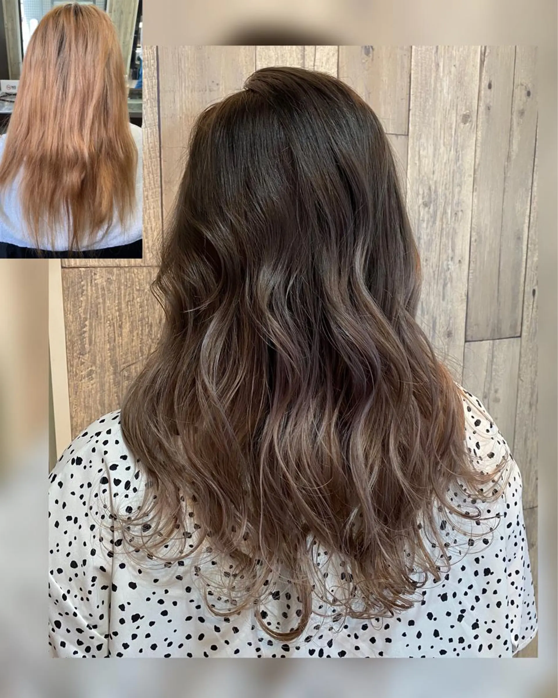 セミロング カラー グラデーションカラー ヘアカラー LOHAS 関根真由美のヘアスタイル