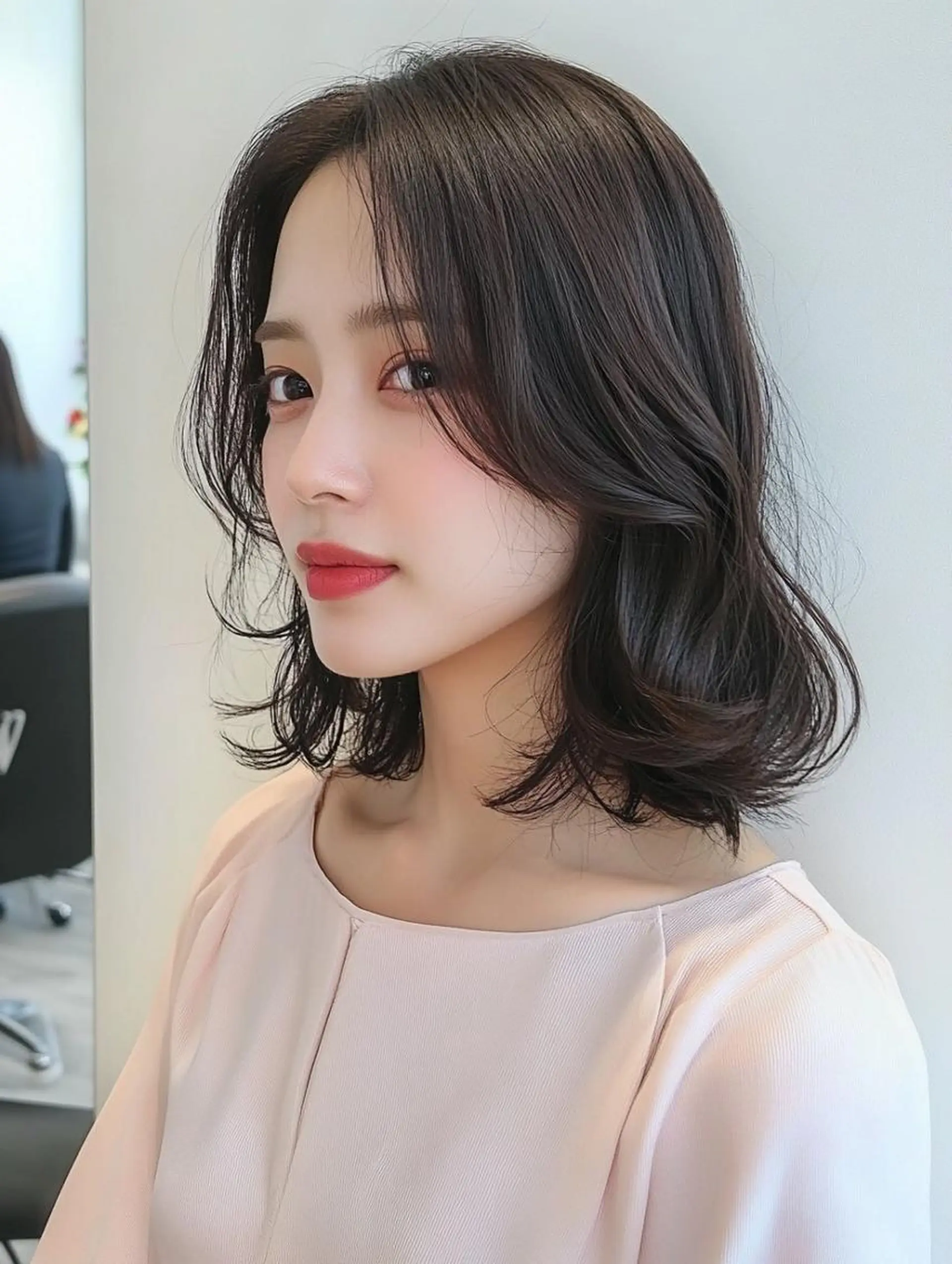 ミディアム カット ヘアカラー エクステ/艶カラー /まつパ🌎はるかのマツエク・マツパデザイン