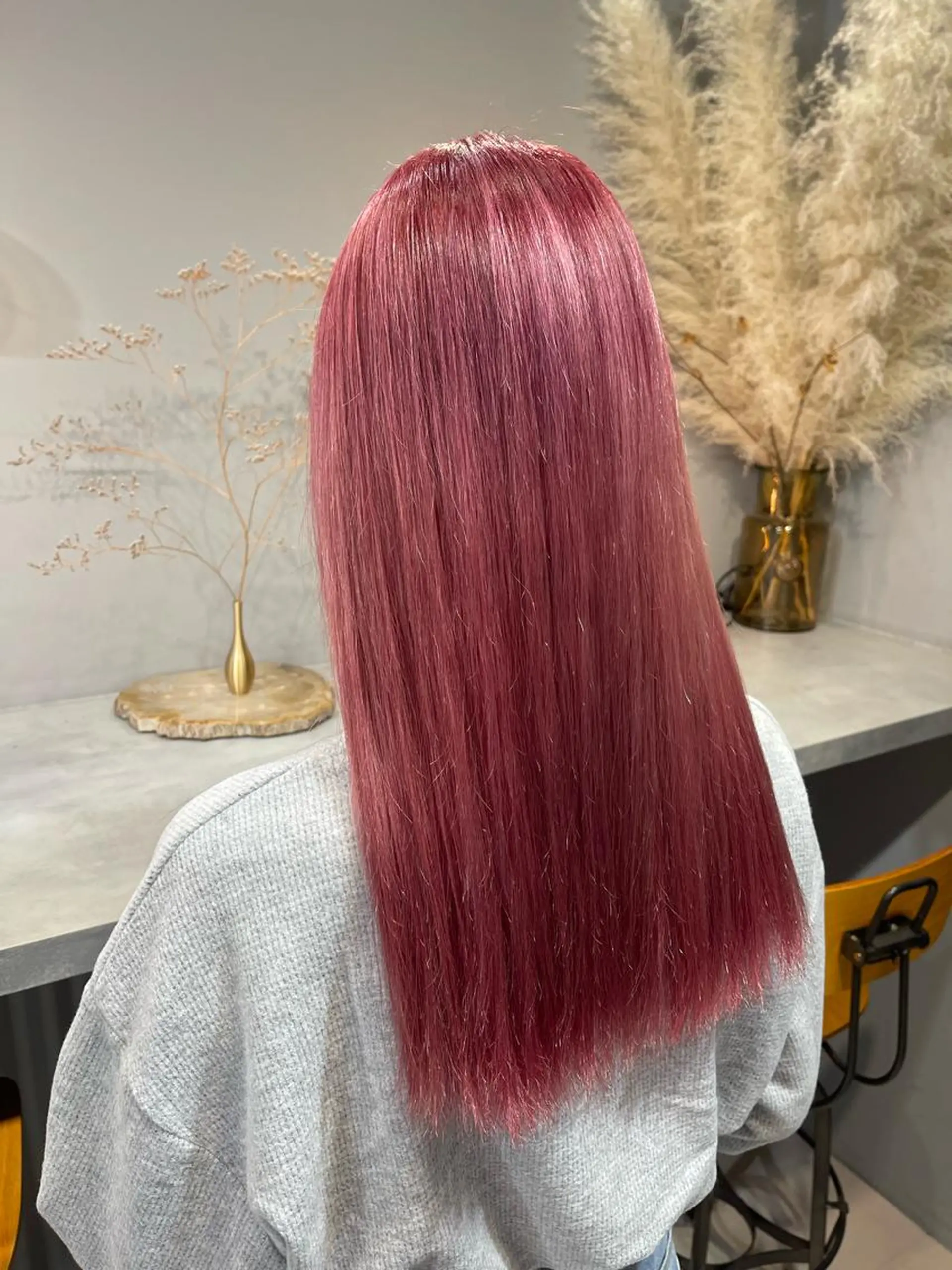 ロング カラー ブリーチ ピンクカラー 🌿新木 彩加🌿のヘアスタイル