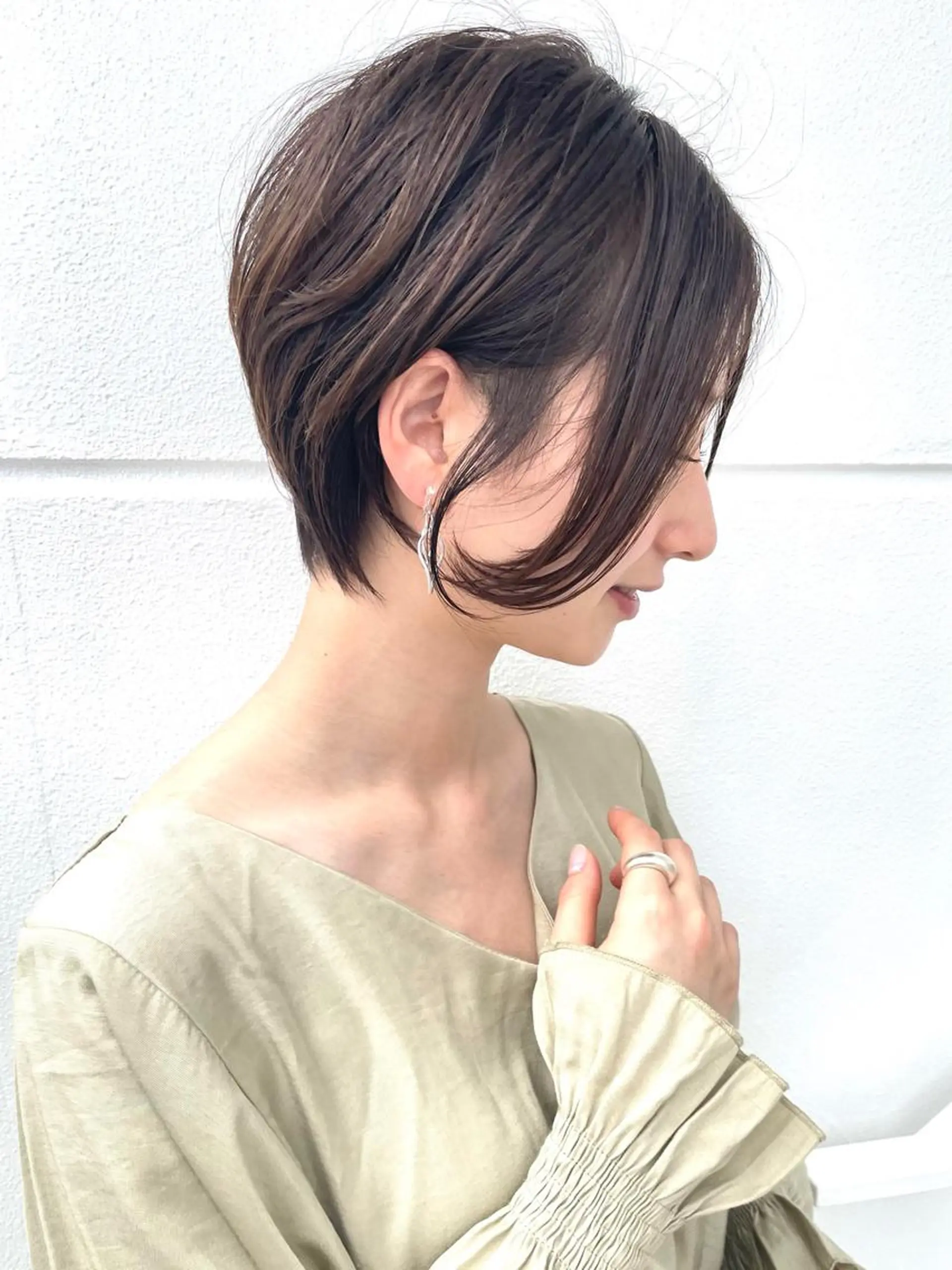 ショート カラー カット ヘアカラー 【韓国　レイヤー 髪質改善✨】かずのヘアスタイル