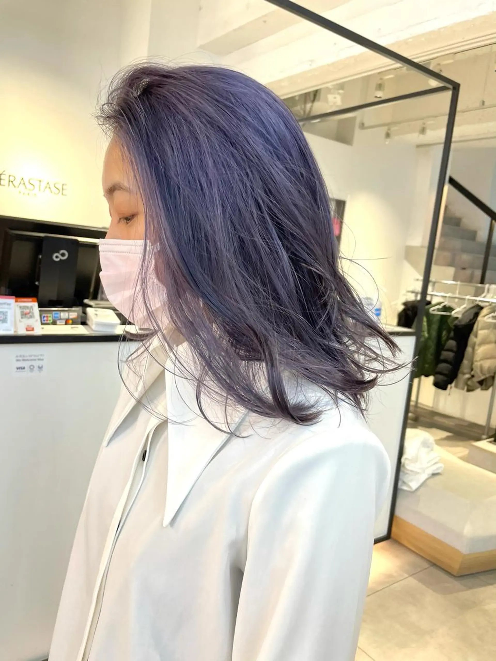 セミロング カラー ヘアカラー 🇰🇷カルマパーマ kaito🇰🇷のヘアスタイル