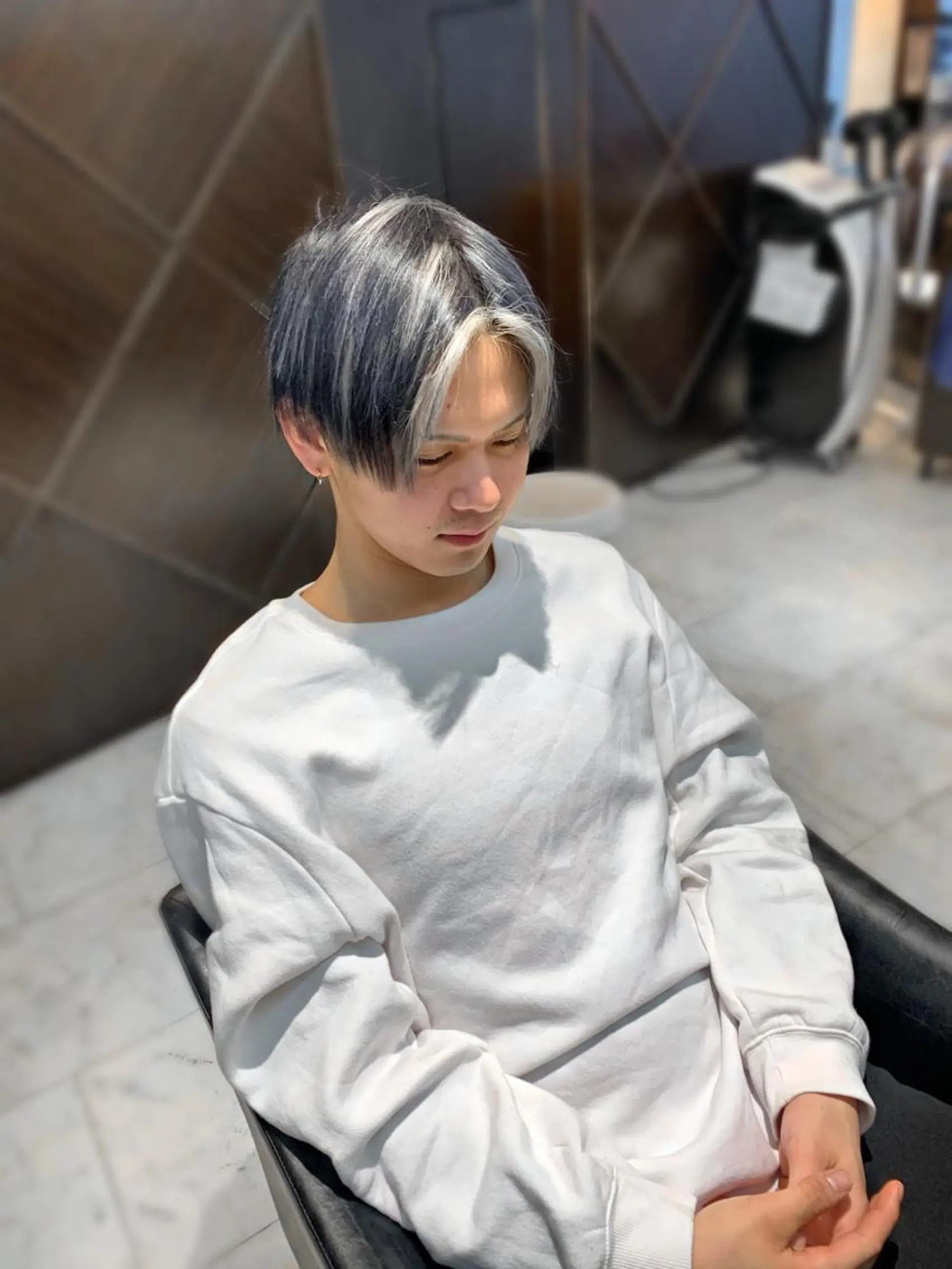 カラー メンズ ミストバング フェイスフレーミング カット ヘアカラー トリートメント メンズ専門 井藤 雅也のヘアスタイル