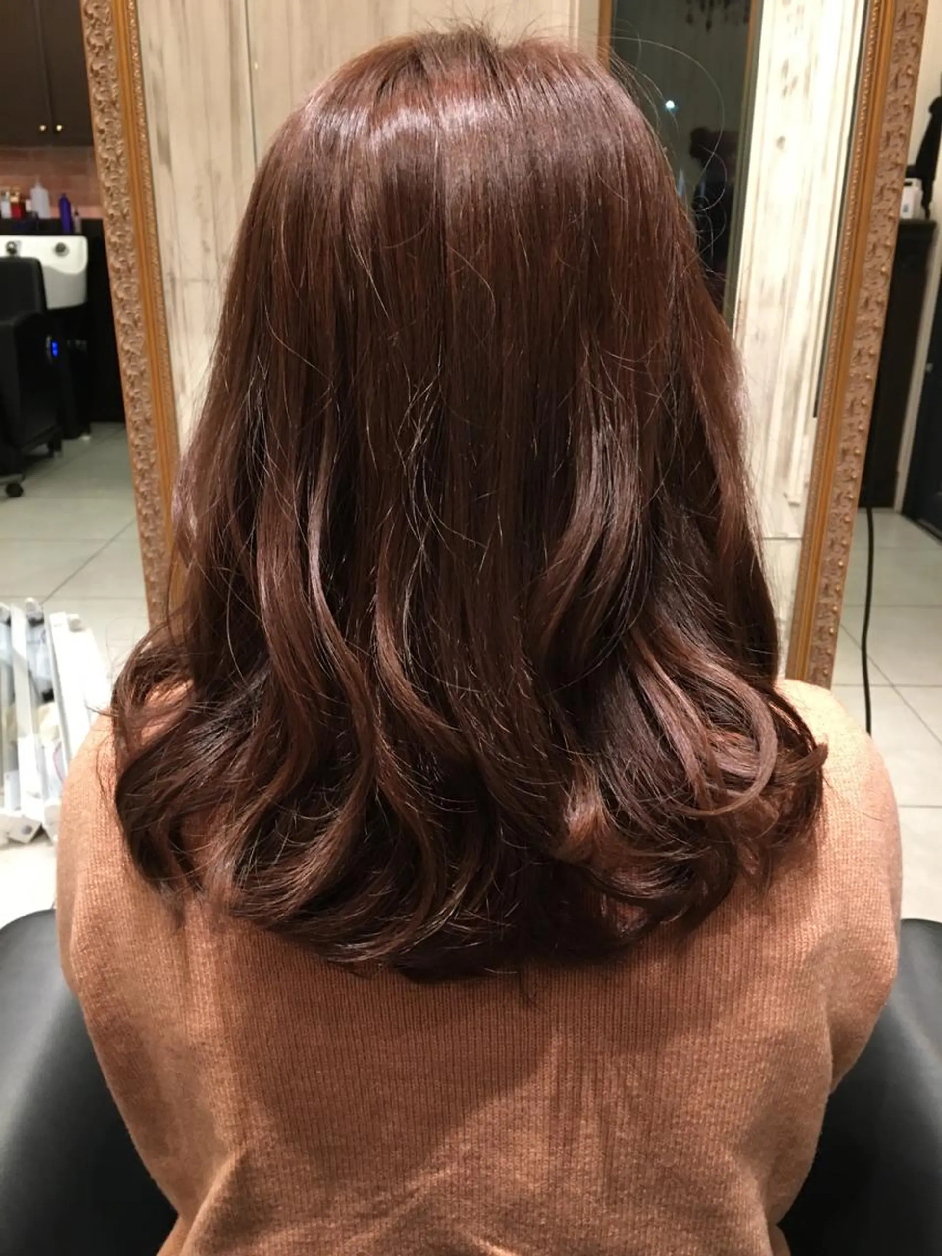 ミディアム セミロング FENICE onthe beach所属・永井大樹✨ 透明感カラー✨のヘアスタイル