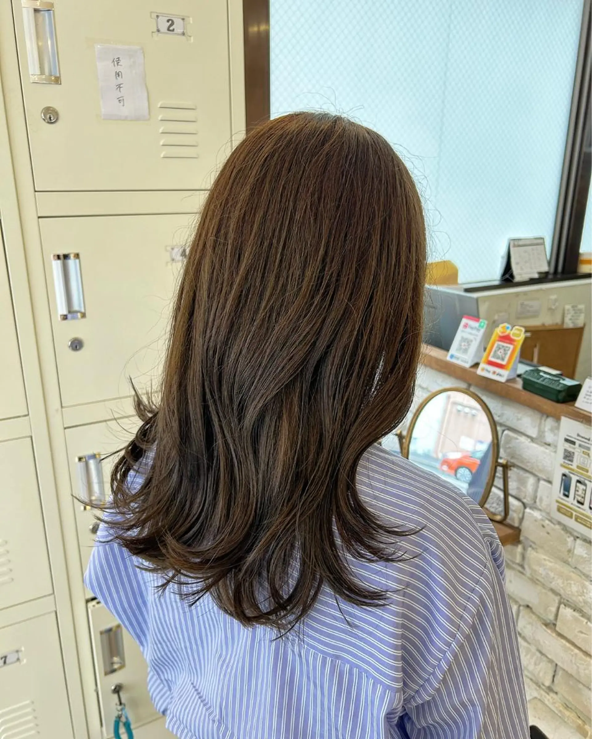 ロング ヘアカラー トリートメント 🫧顔周りカット 🫧樫村優香のヘアスタイル