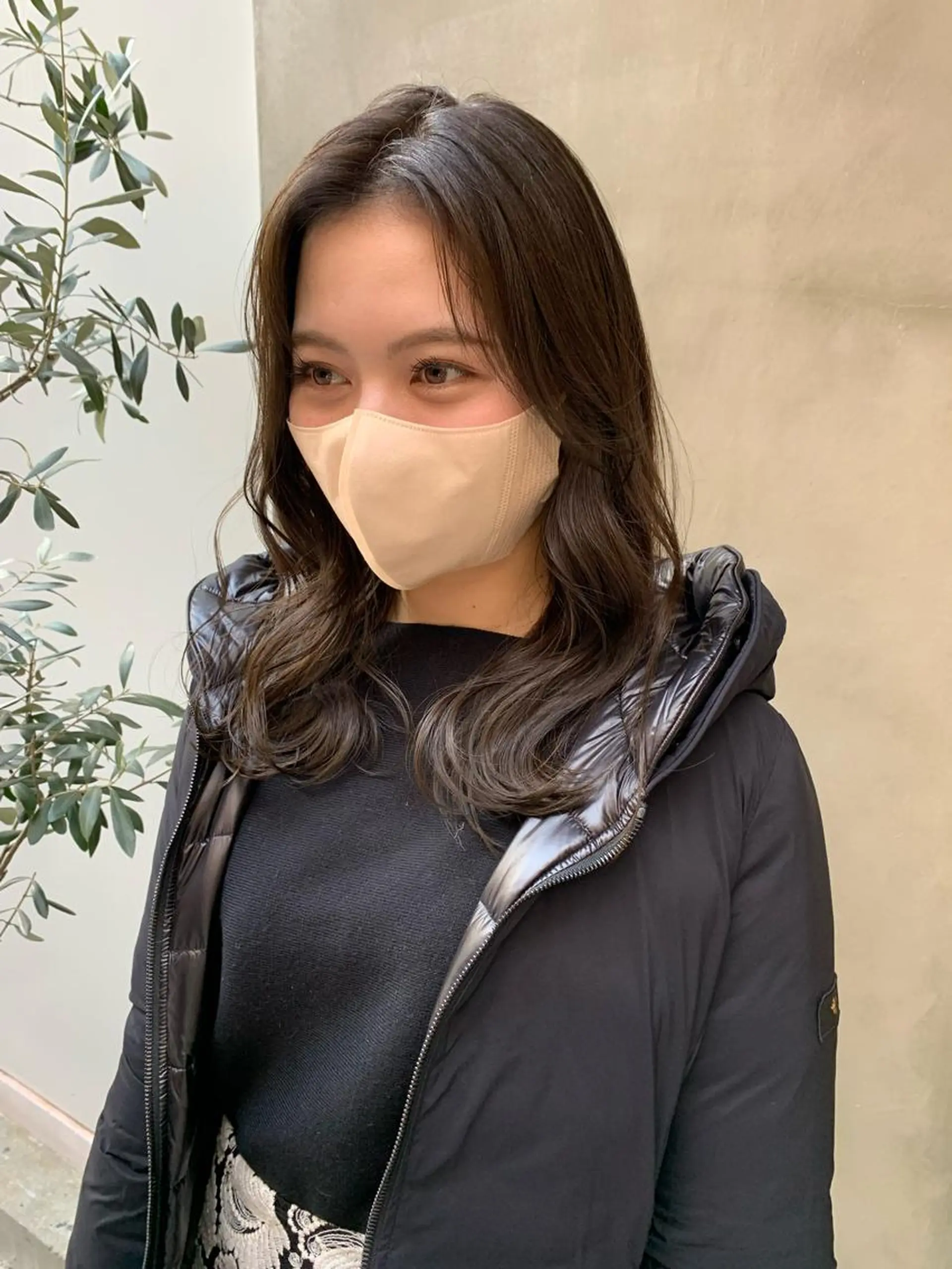 セミロング 米川 沙妃のヘアスタイル