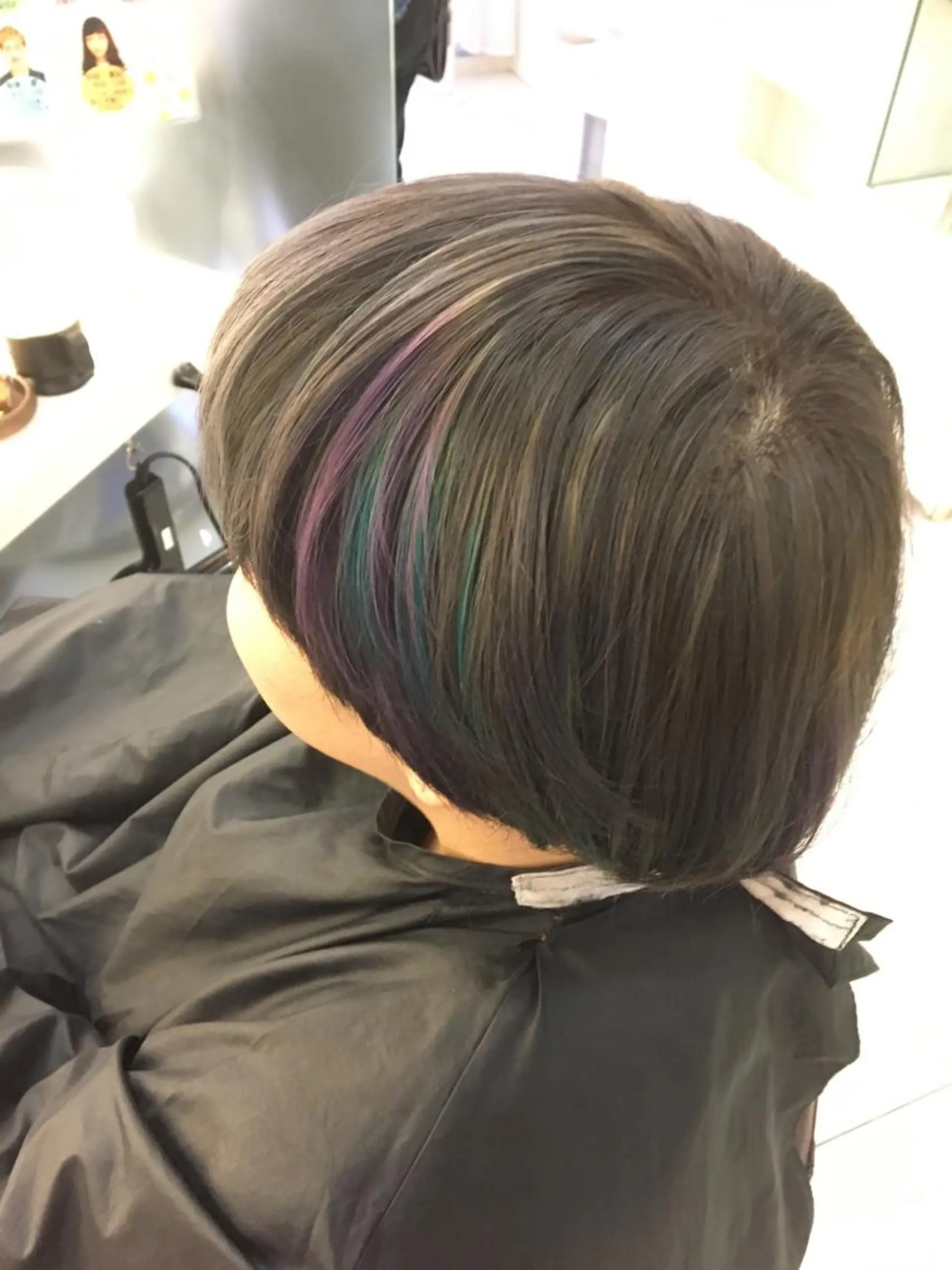 ミディアム カラー グレージュ 広がり毛特化 頭身浴/ 中田のヘアスタイル