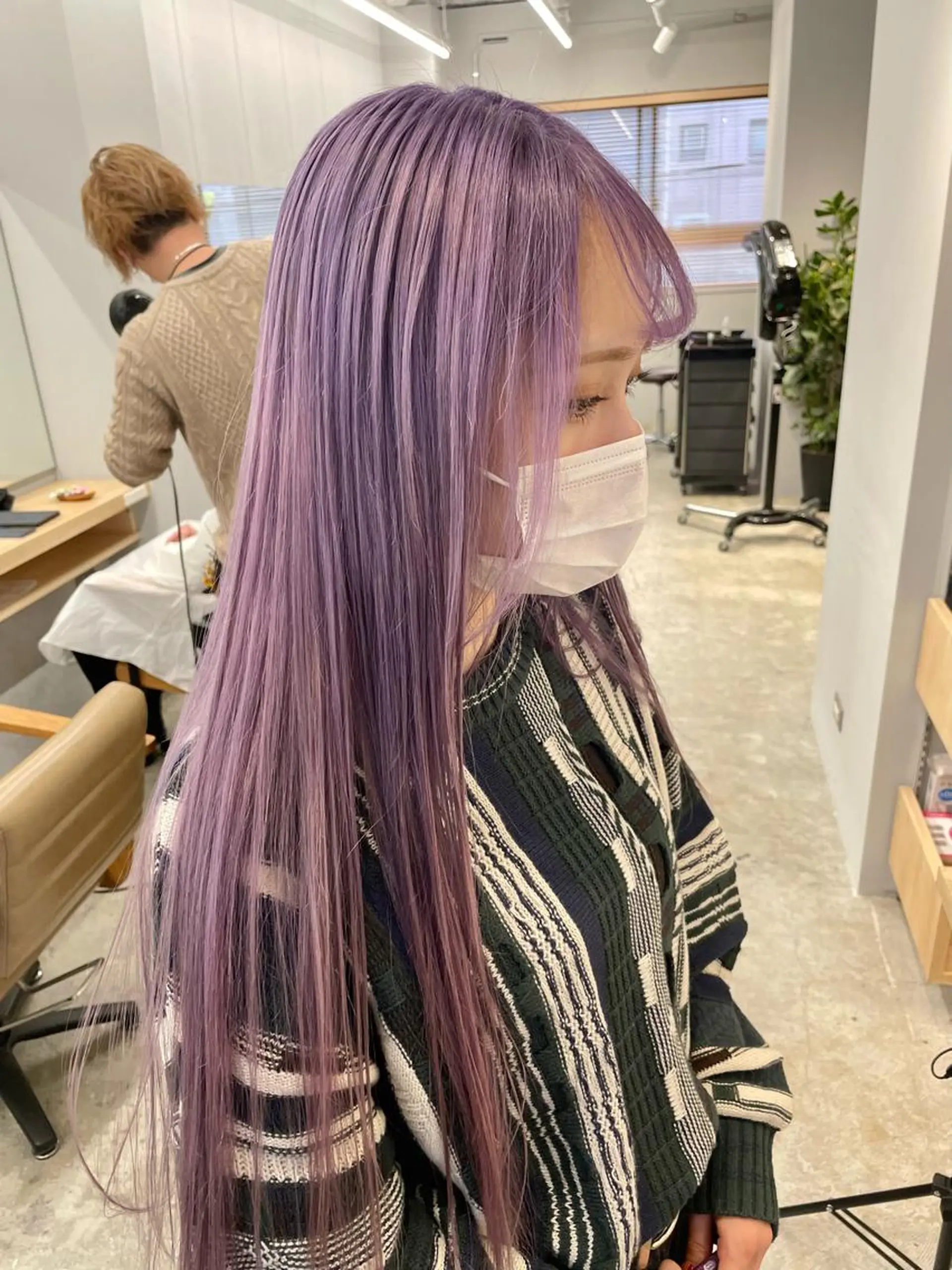 ロング カット ヘアカラー SAEKI【ior 】北千住店ブリーチのヘアスタイル