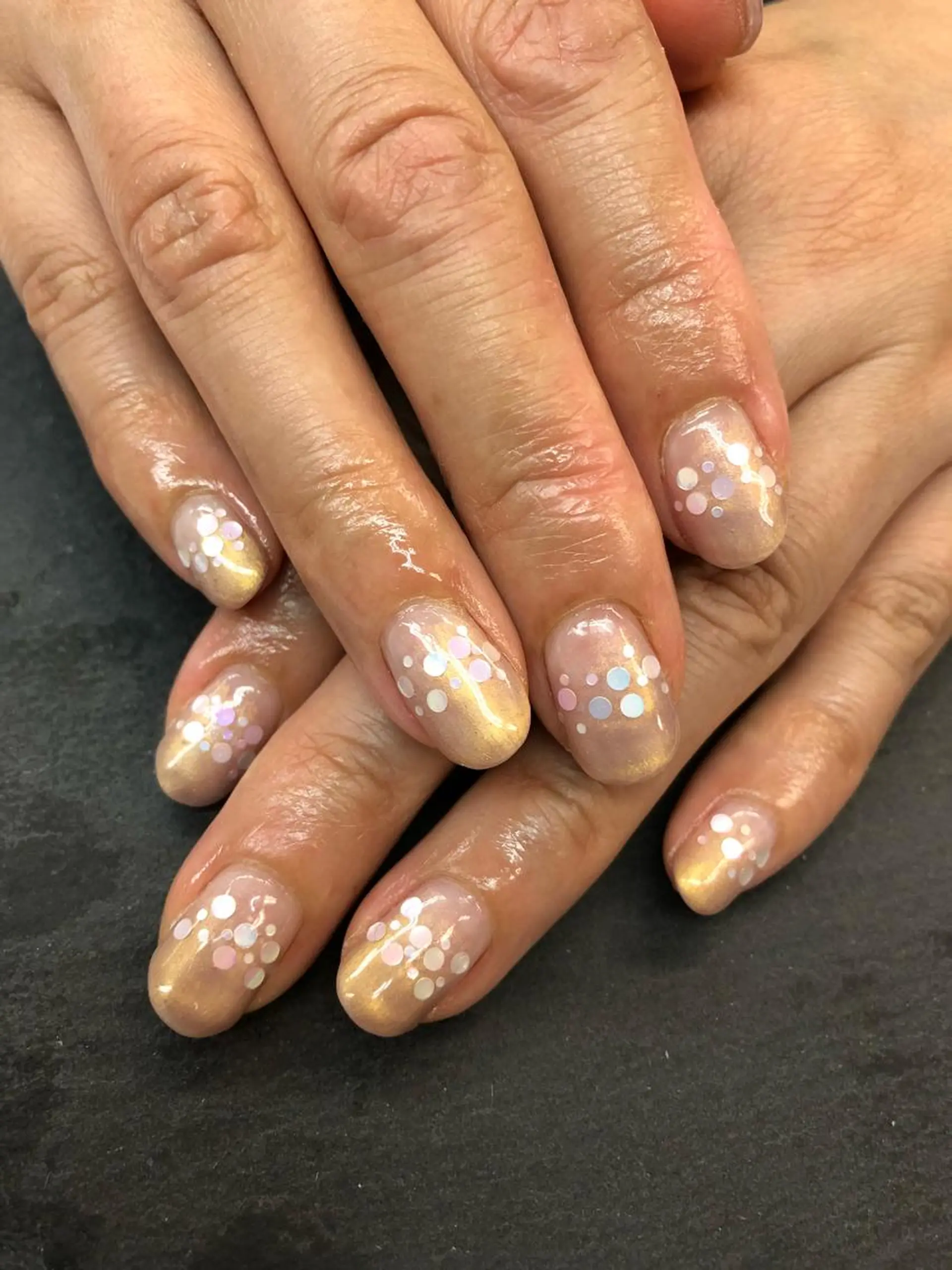 ネイル グラデーション ホログラムネイル esNail&eye イーズネイル＆アイのネイルデザイン