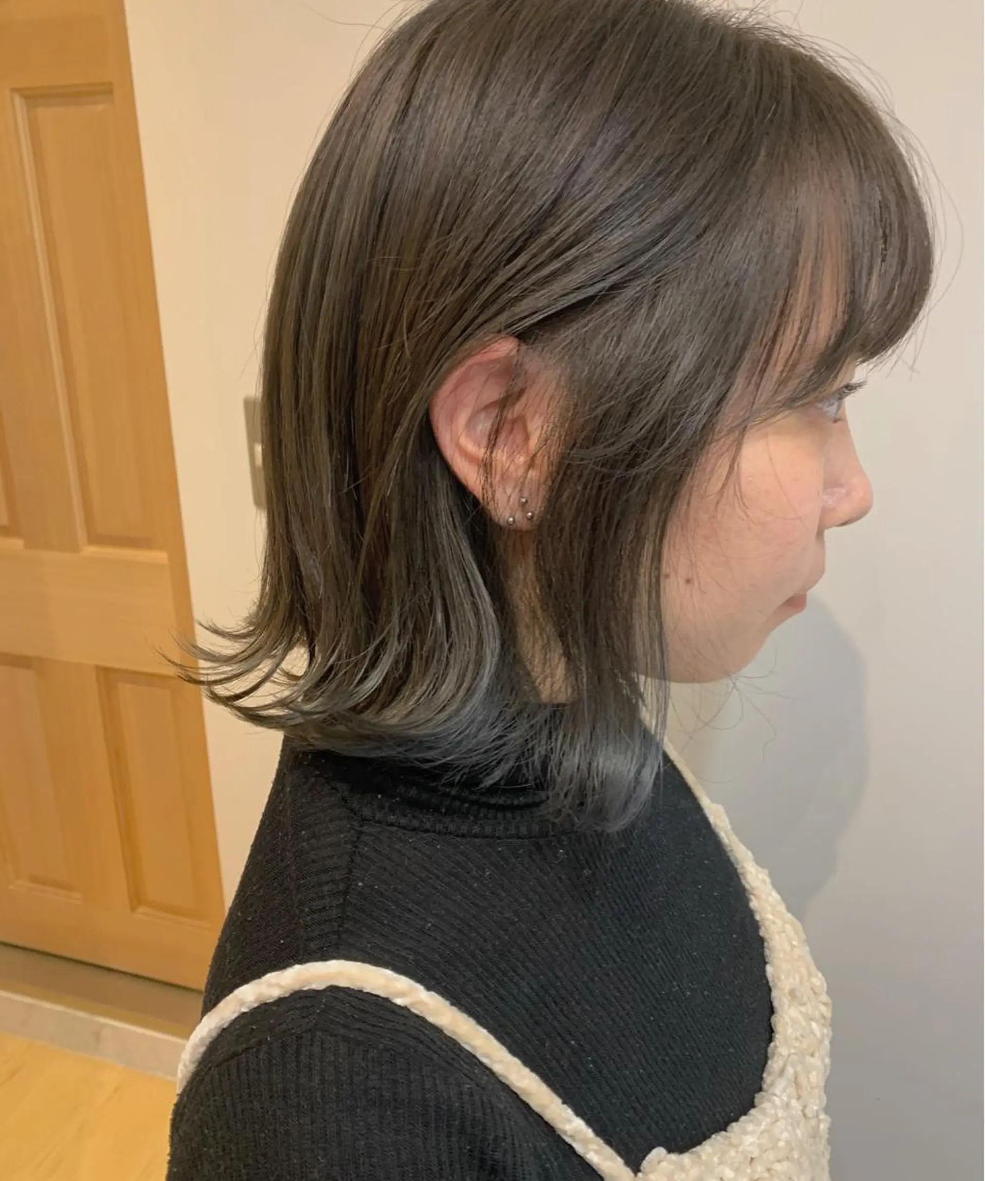 ミディアム カラー ベージュカラー オリーブベージュ misch by urban所属・名駅🦢大人艶カラー 🪽カミヤアカネのヘアスタイル