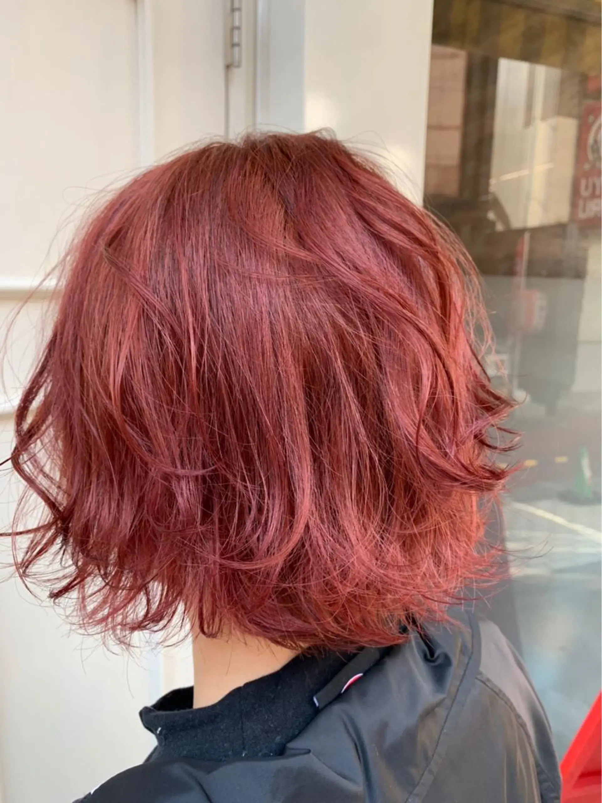 ショート カラー ハイトーンカラー レッドカラー 💈Blanco💈 カラー&ケア🌈のヘアスタイル