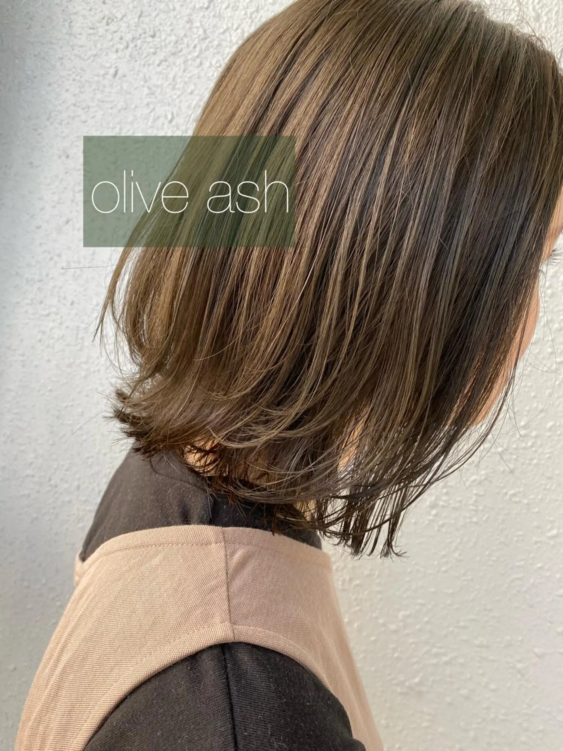 ミディアム カラー 後藤紗英/髪質改善 /オリーブベージュのヘアスタイル