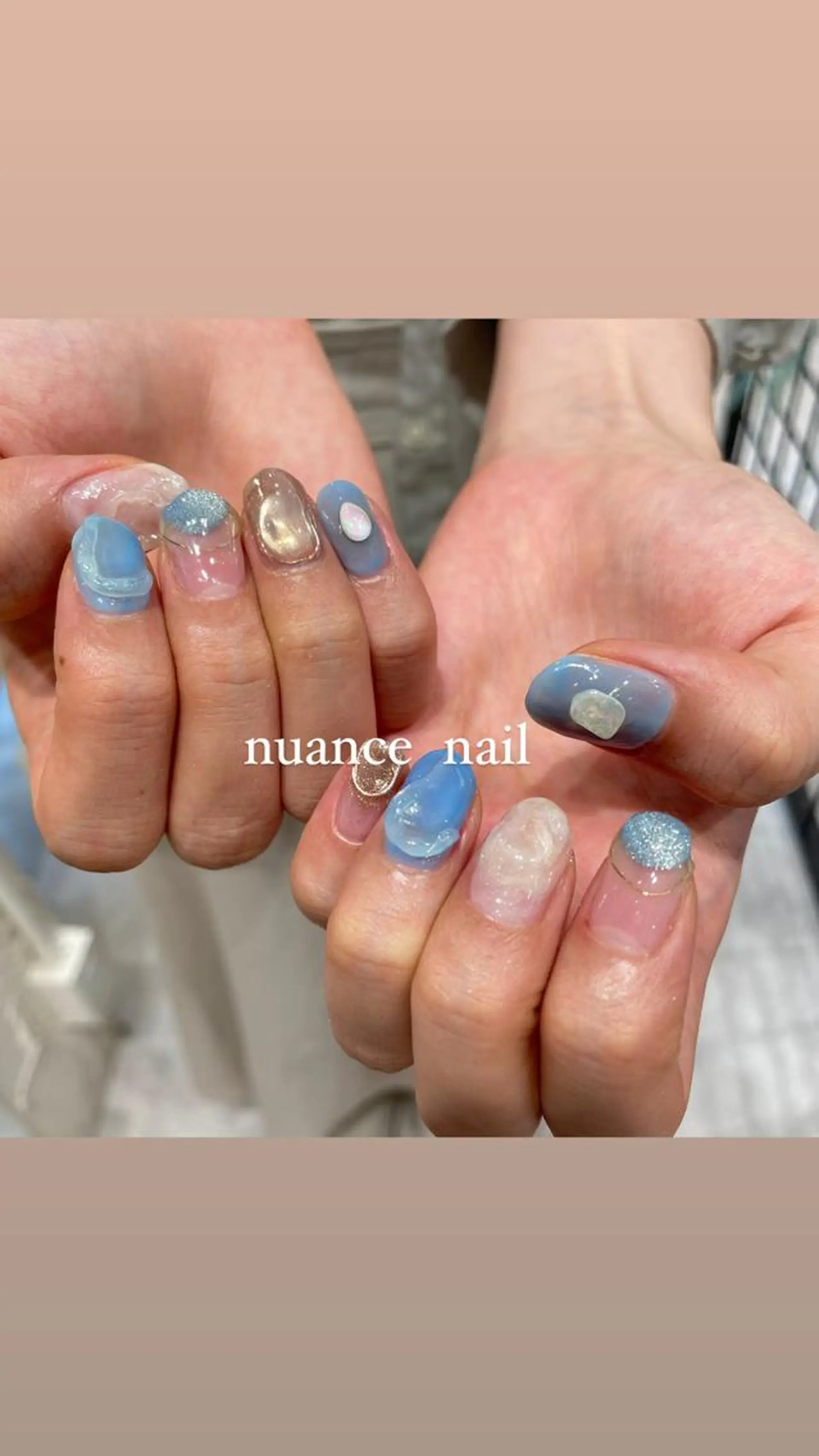 ネイル ジェルネイル パラジェル ハンドネイル 淡色ネイル 🎀moeのネイルデザイン