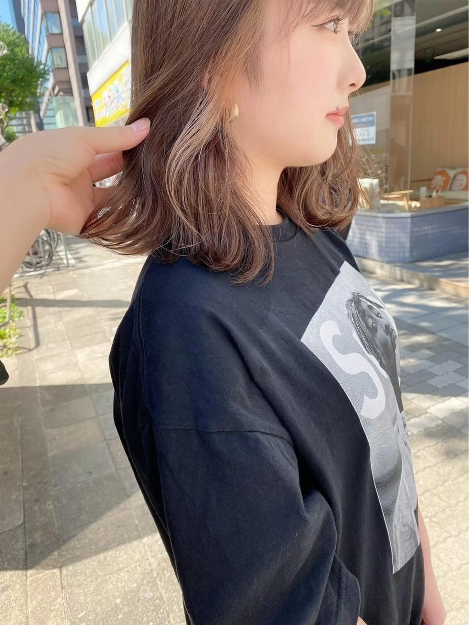 ミディアム カット ヘアカラー トリートメント 美髪艶髪/小顔カット 💎廣田浩輔のヘアスタイル