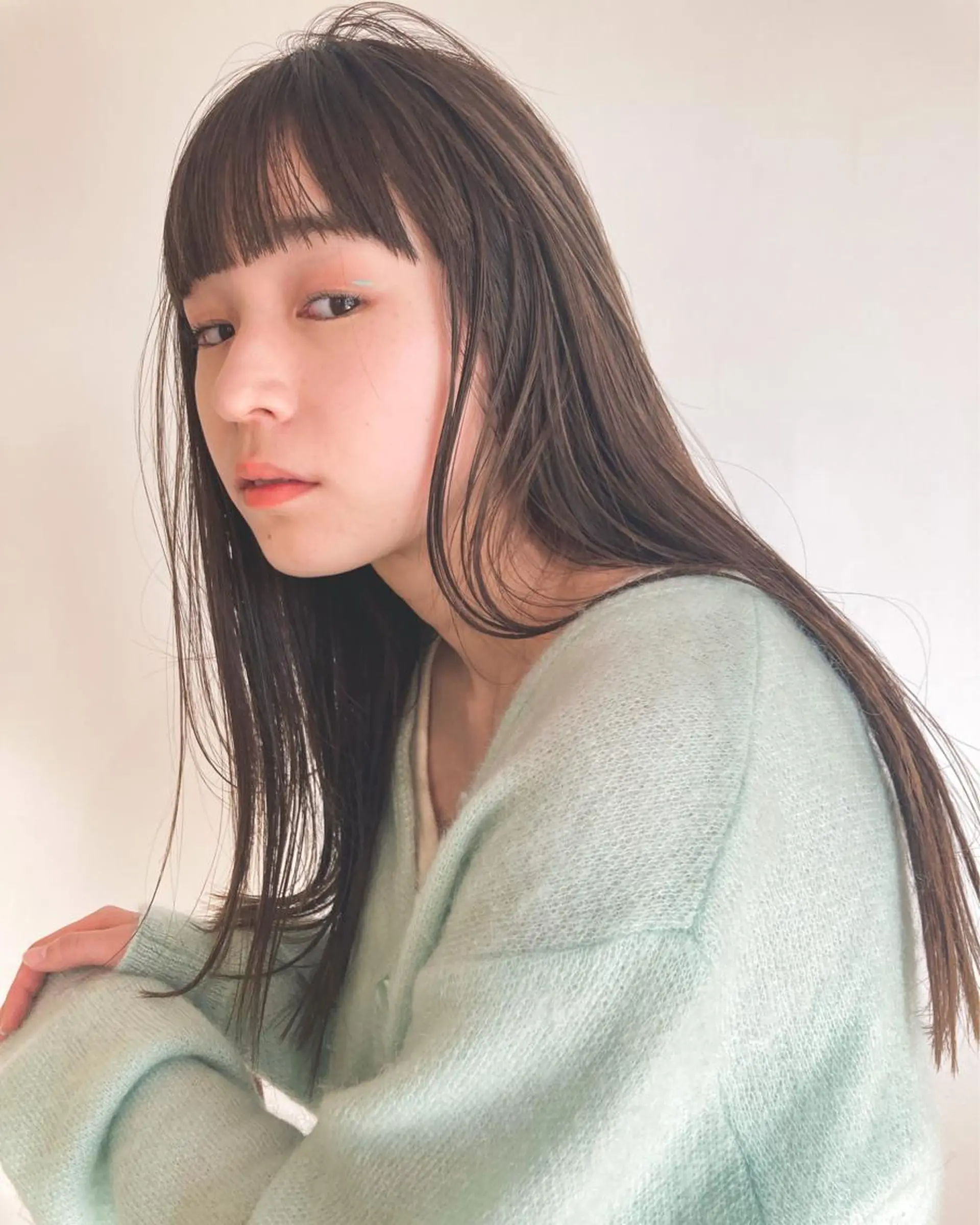 ロング カラー ロング カット ヘアカラー トリートメント お洒落ベージュ🤎 代官山shibukiのヘアスタイル