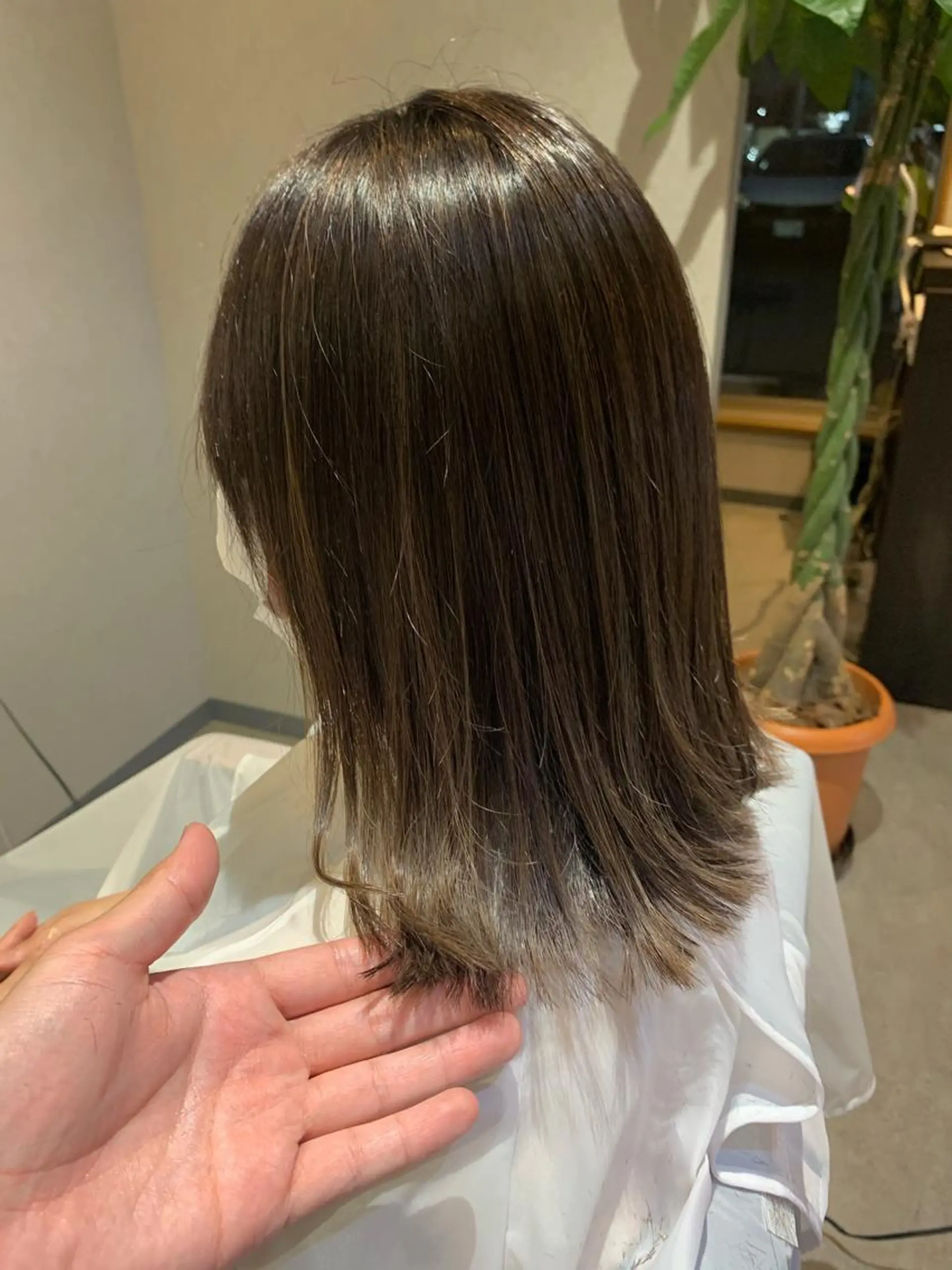 ミディアム カラー ヘアカラー トリートメント 山本 貴弘のヘアスタイル