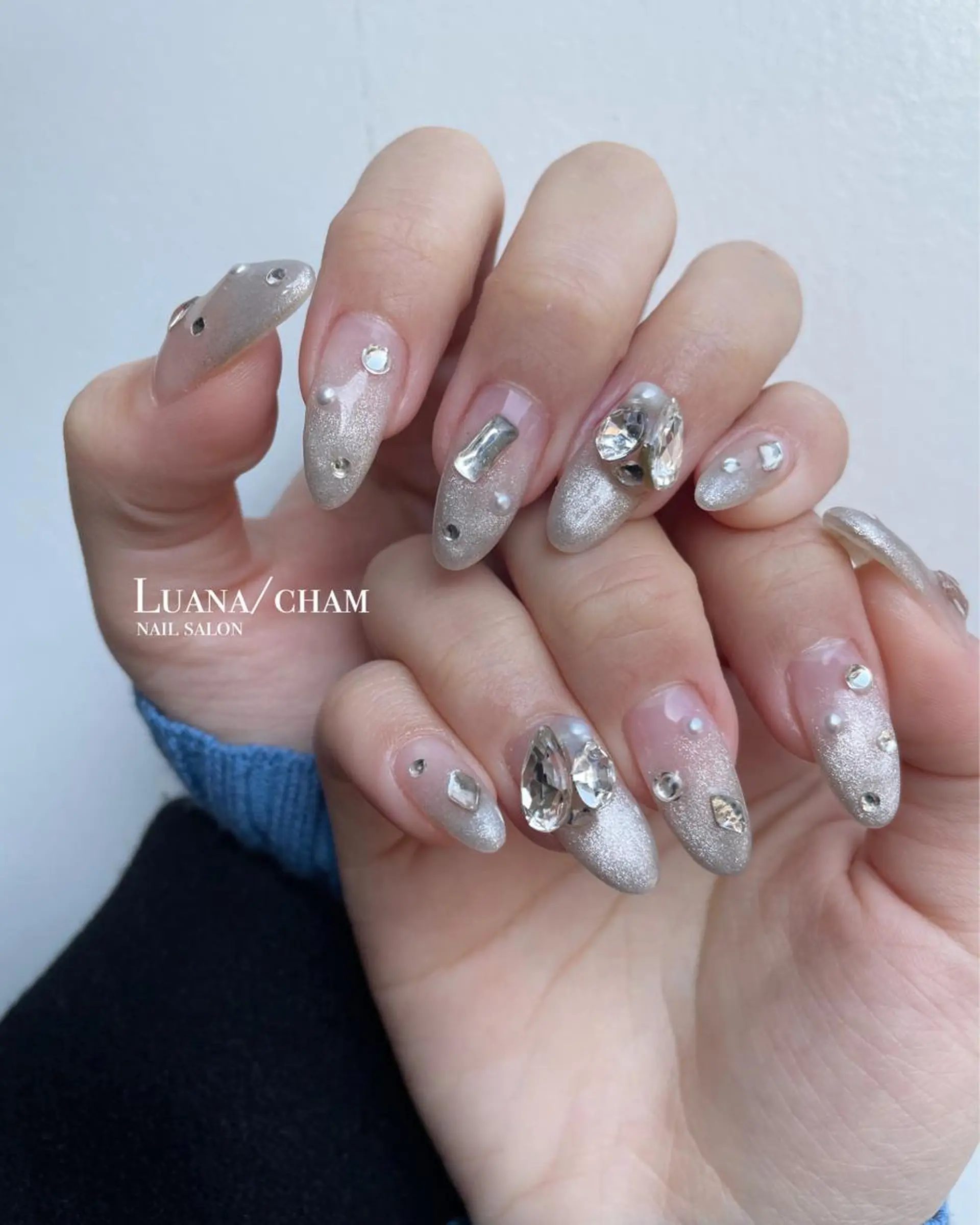 ロング ネイル ハンドネイル nail salon neigeのネイルデザイン