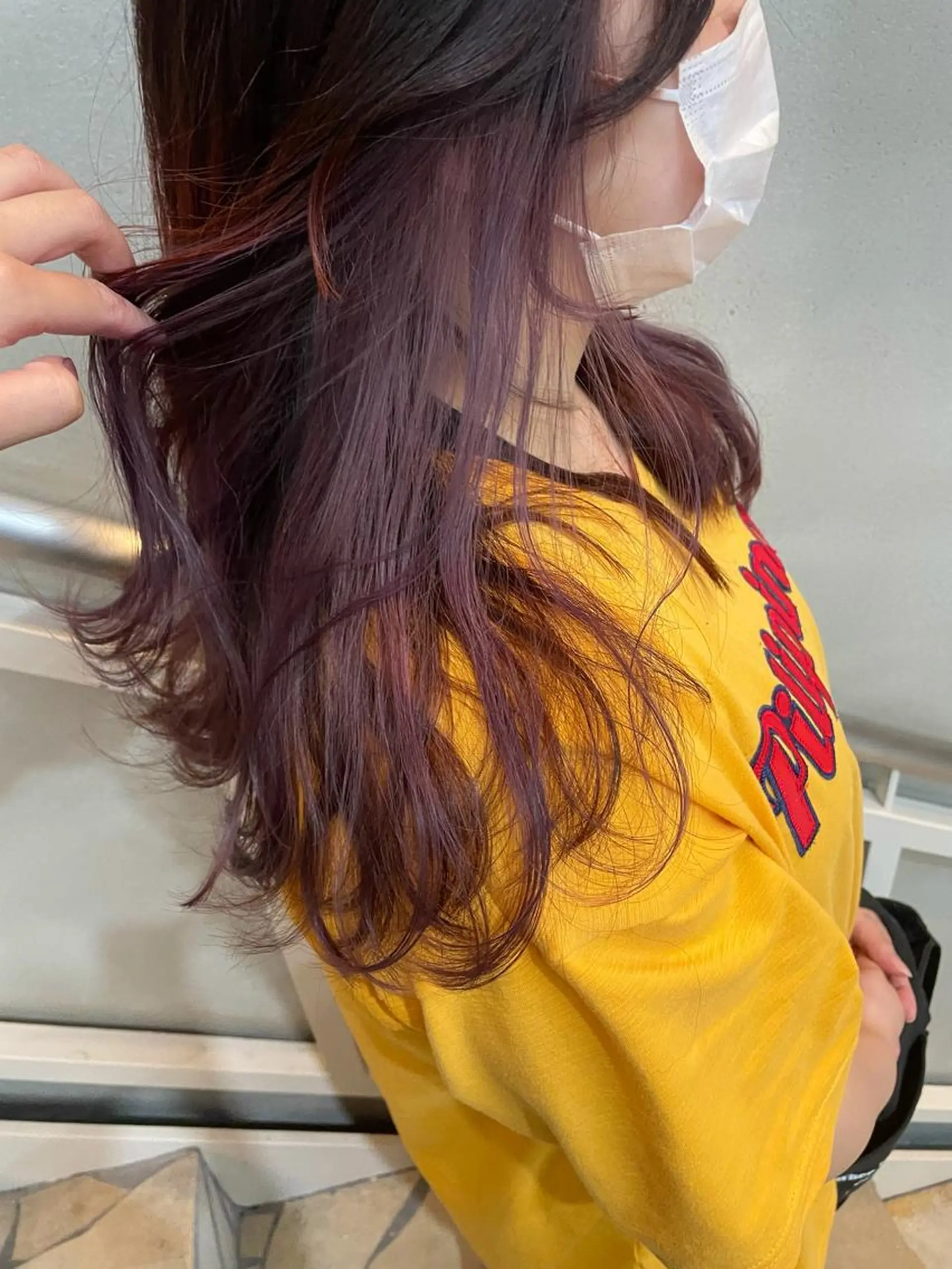 セミロング カラー インナーカラー 沖縄/ヘアアレンジ /着付けのヘアスタイル
