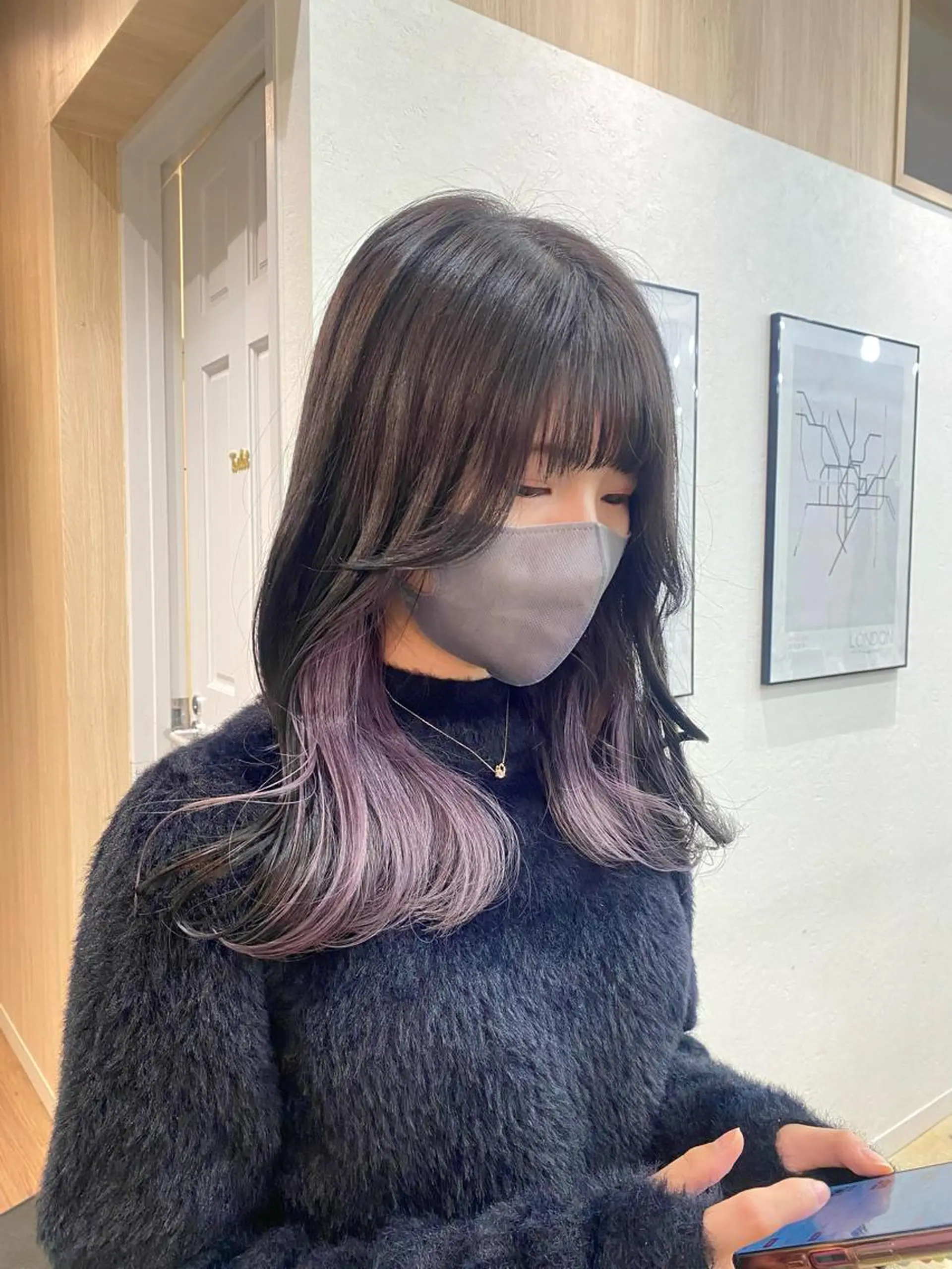 ロング カラー ヘアアレンジ カット 縮毛矯正 ♡韓国風ヘア 🐈♡MIHOのヘアスタイル