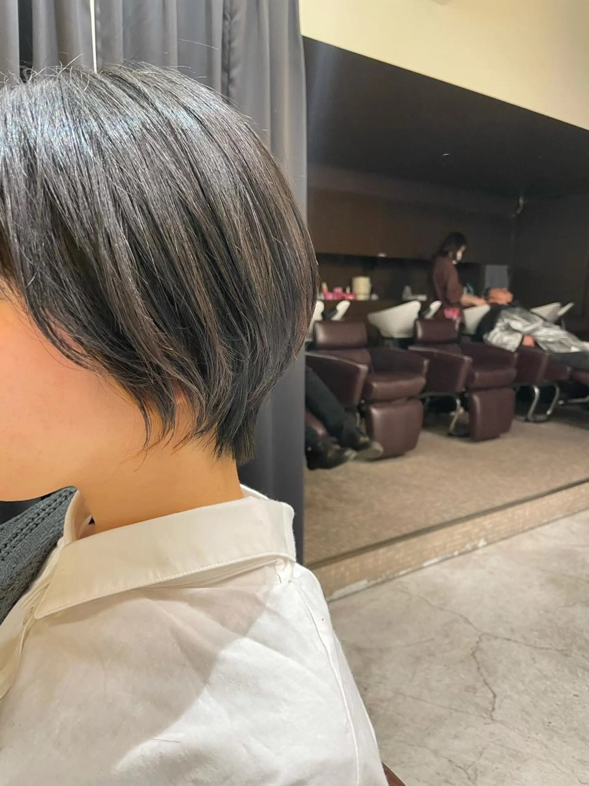 ショート ショートヘア ぱつっとボブ 古家 佑真のヘアスタイル