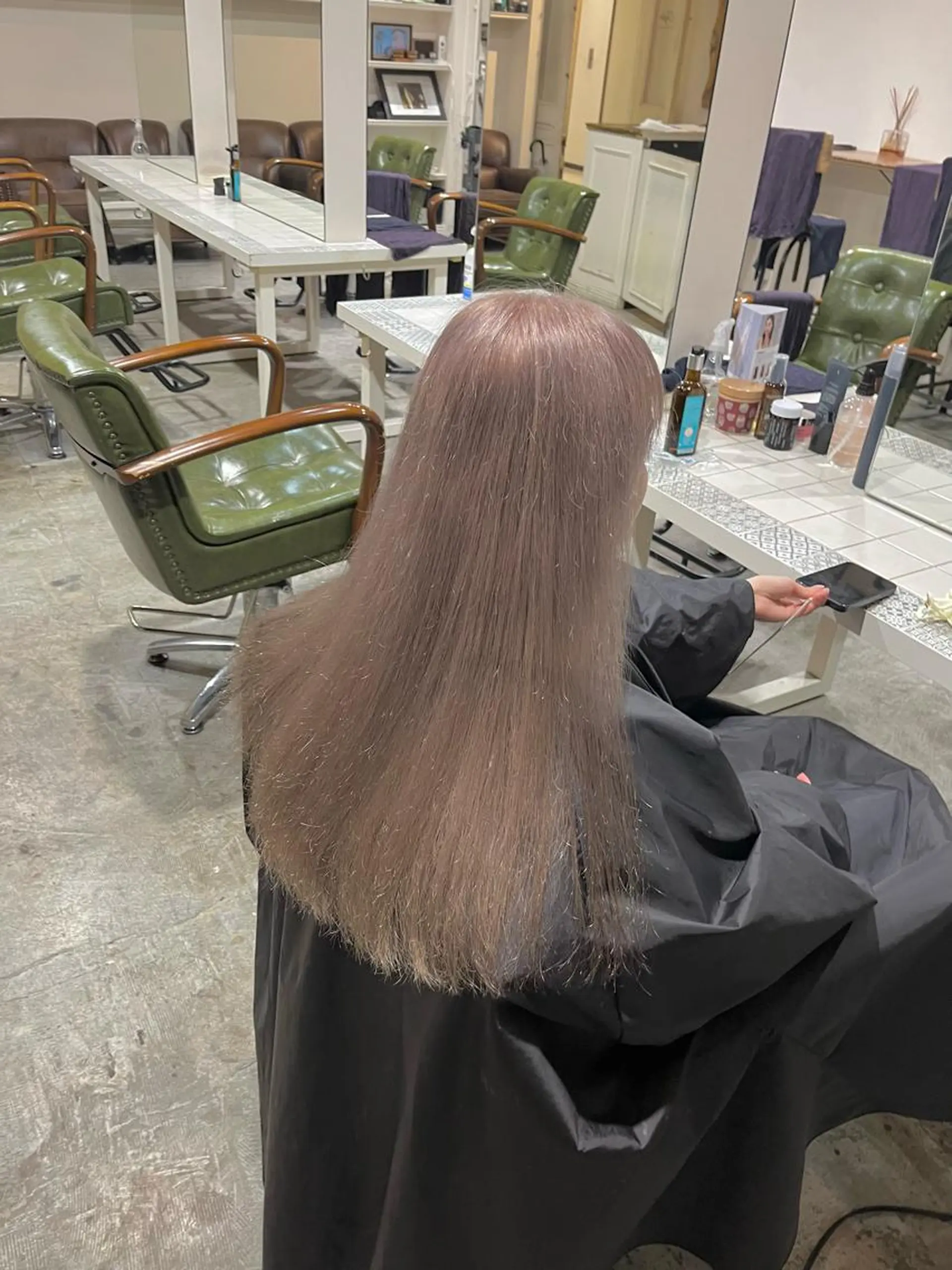 ロング カラー ヘアアレンジ ヘアカラー 高島 凜のヘアスタイル