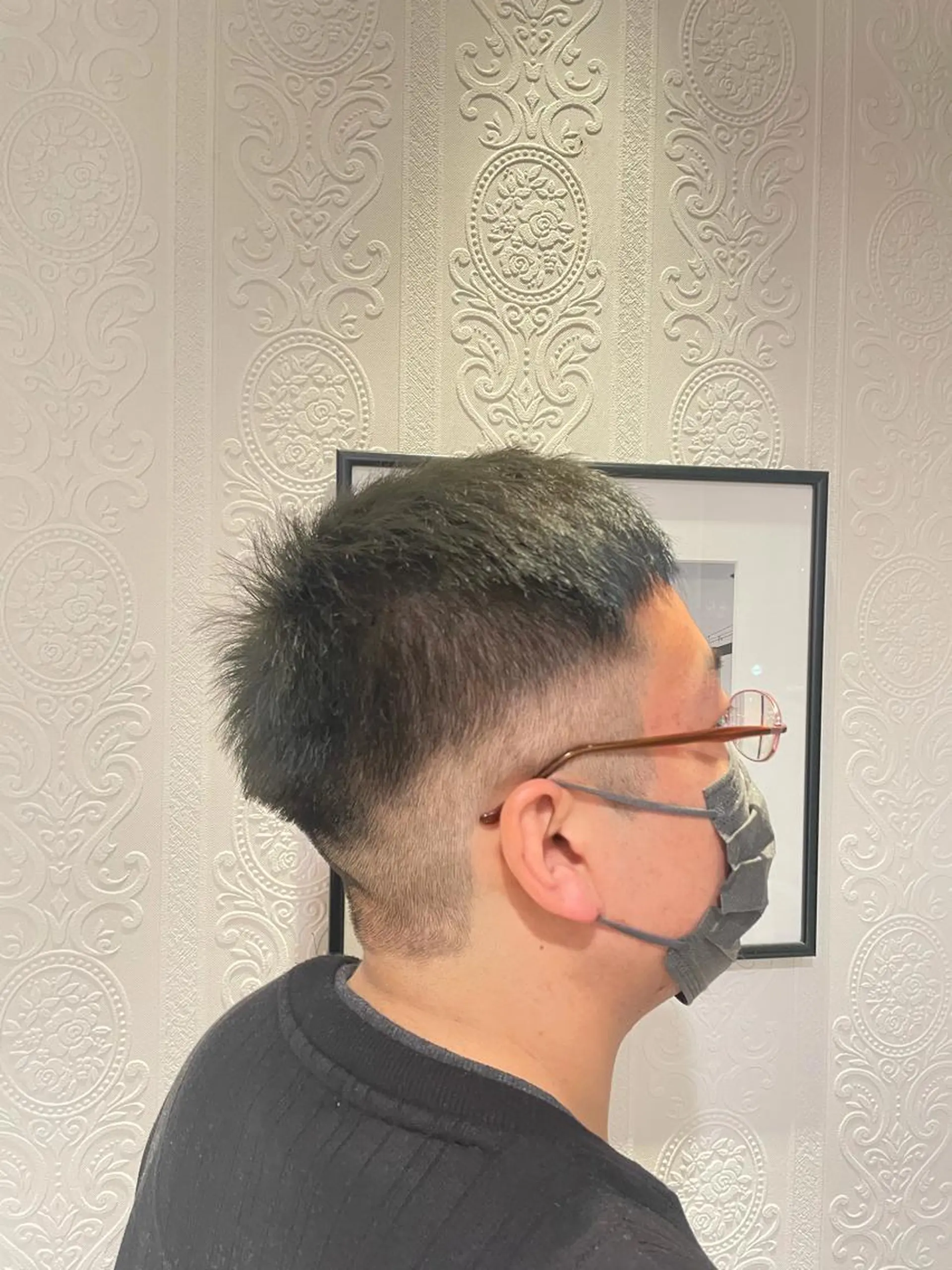 ショート カラー メンズ 大野 輝のヘアスタイル