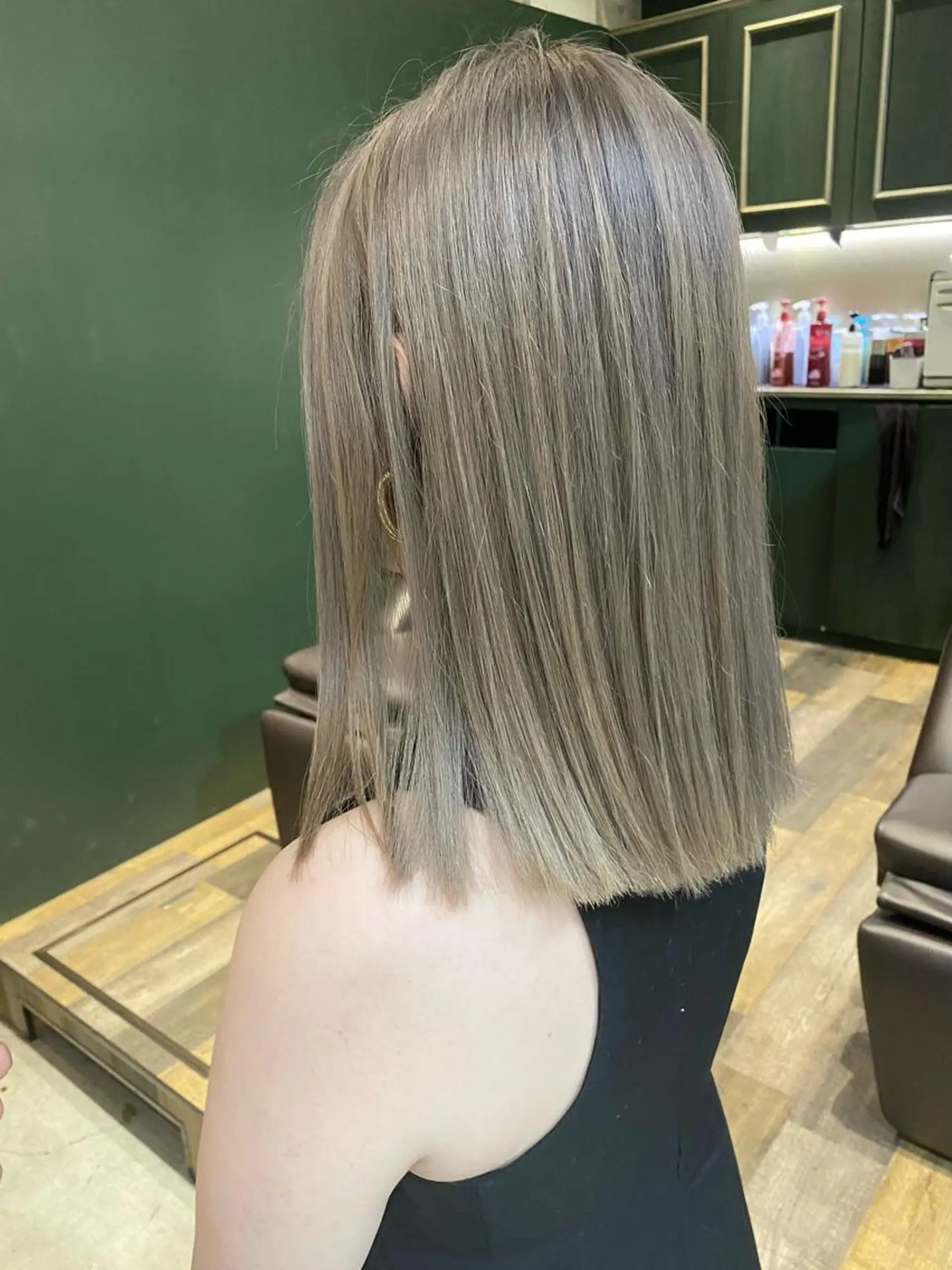 セミロング カラー ヘアアレンジ ブロンド カット ヘアカラー ヘアセット TOPSTYLIST 🇬🇧JIMMYのヘアスタイル