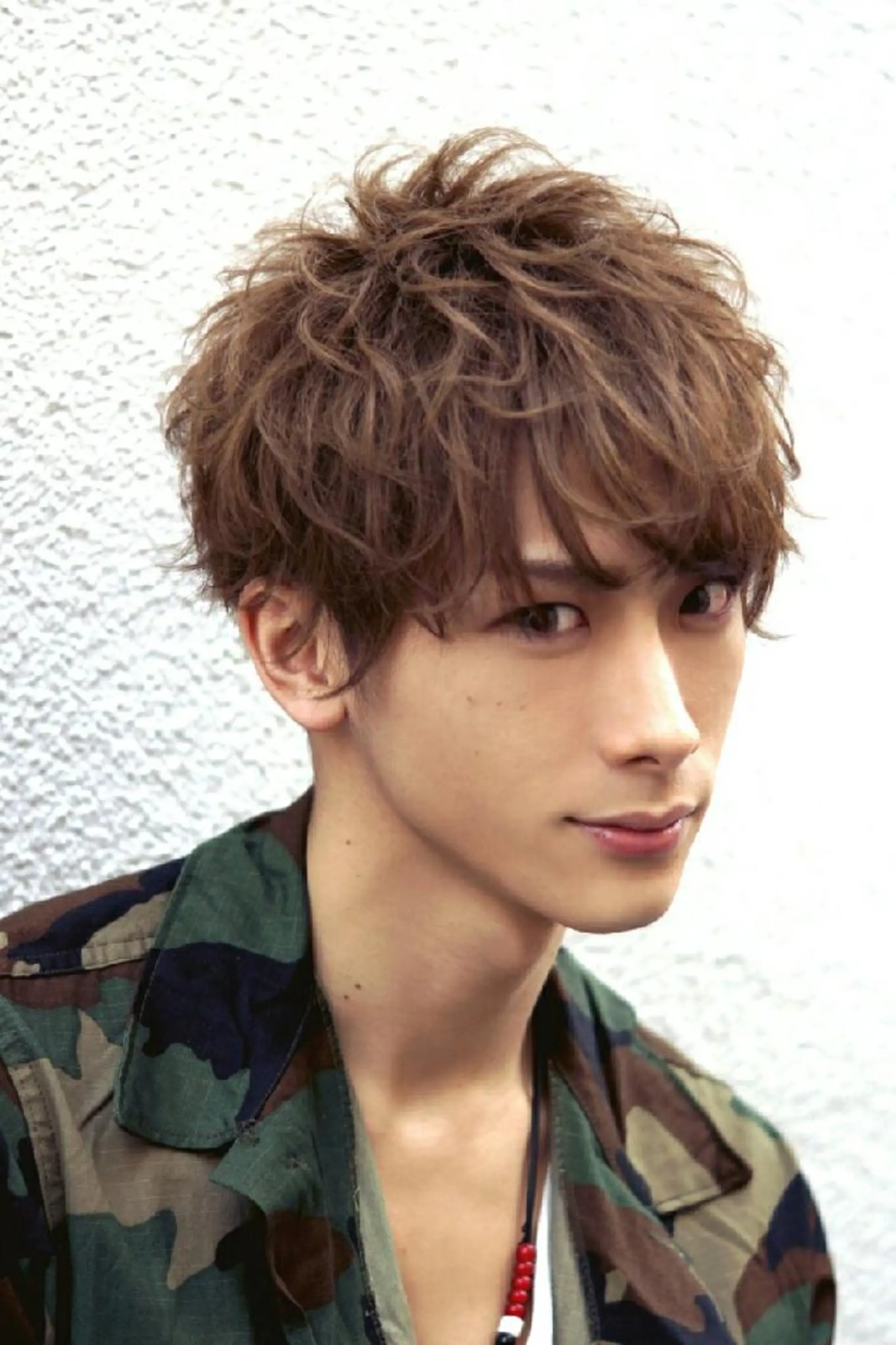 ショート カラー パーマ メンズ マッシュ 東心斎橋peace 豆柴サロンのヘアスタイル