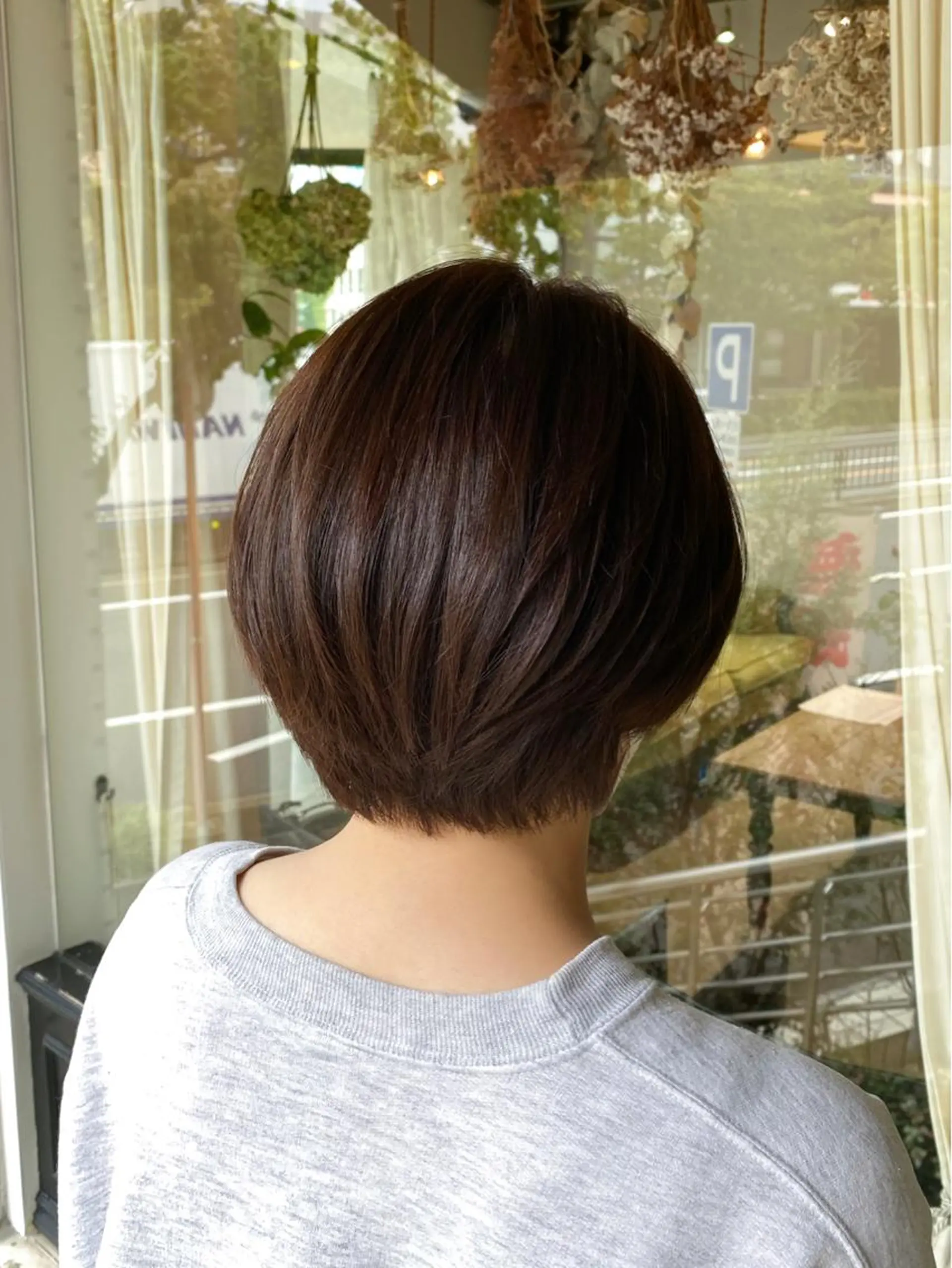 ショート カラー ブラウンカラー ナチュラルブラウン ヘアカラー ducha所属・DUCHA Tomida naoのヘアスタイル