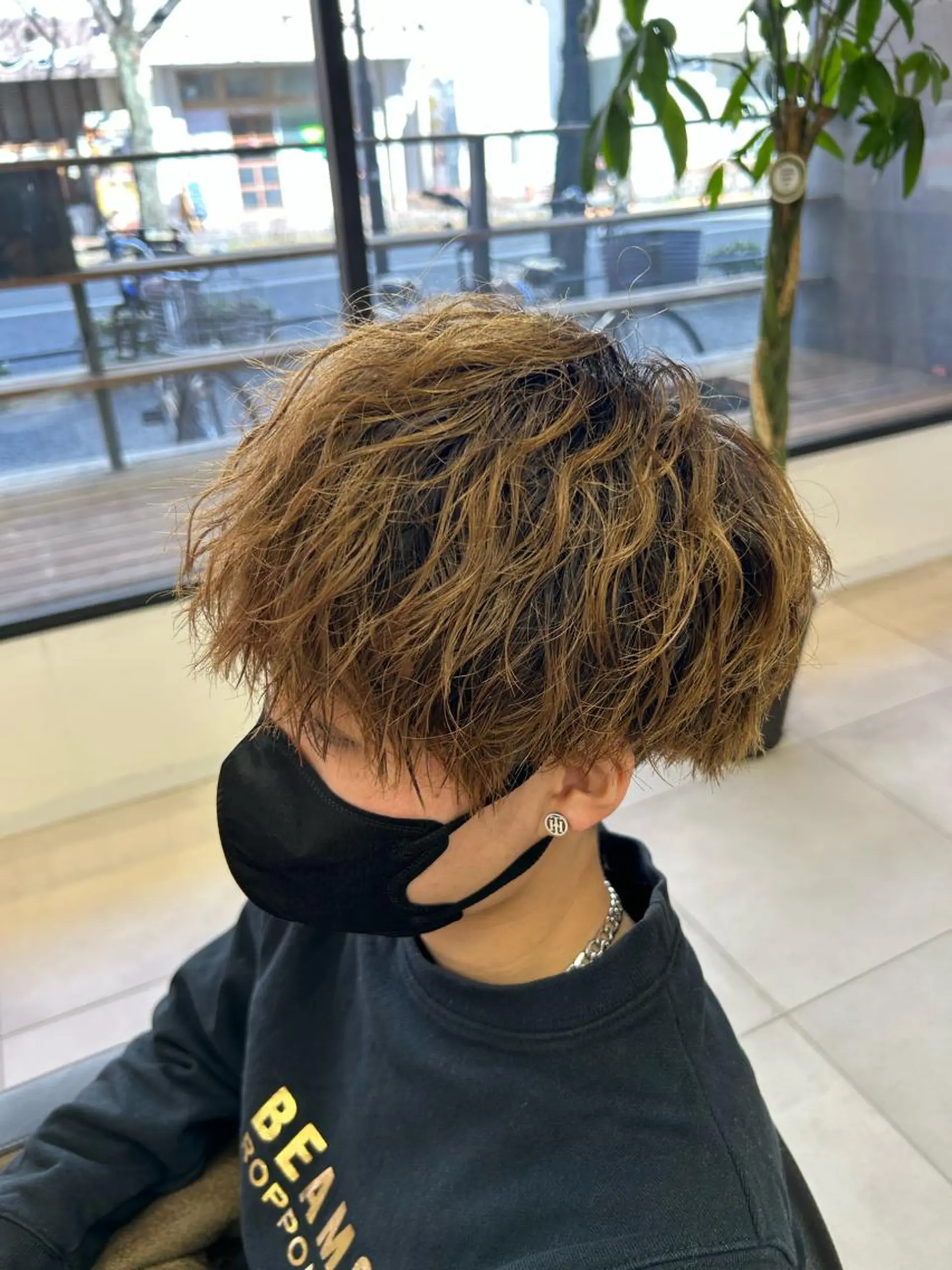 ショート パーマ ツイストスパイラルパーマ 学生 スパイラルパーマ ツイストパーマ L PLACE所属・L PLACE 丸山一希のヘアスタイル