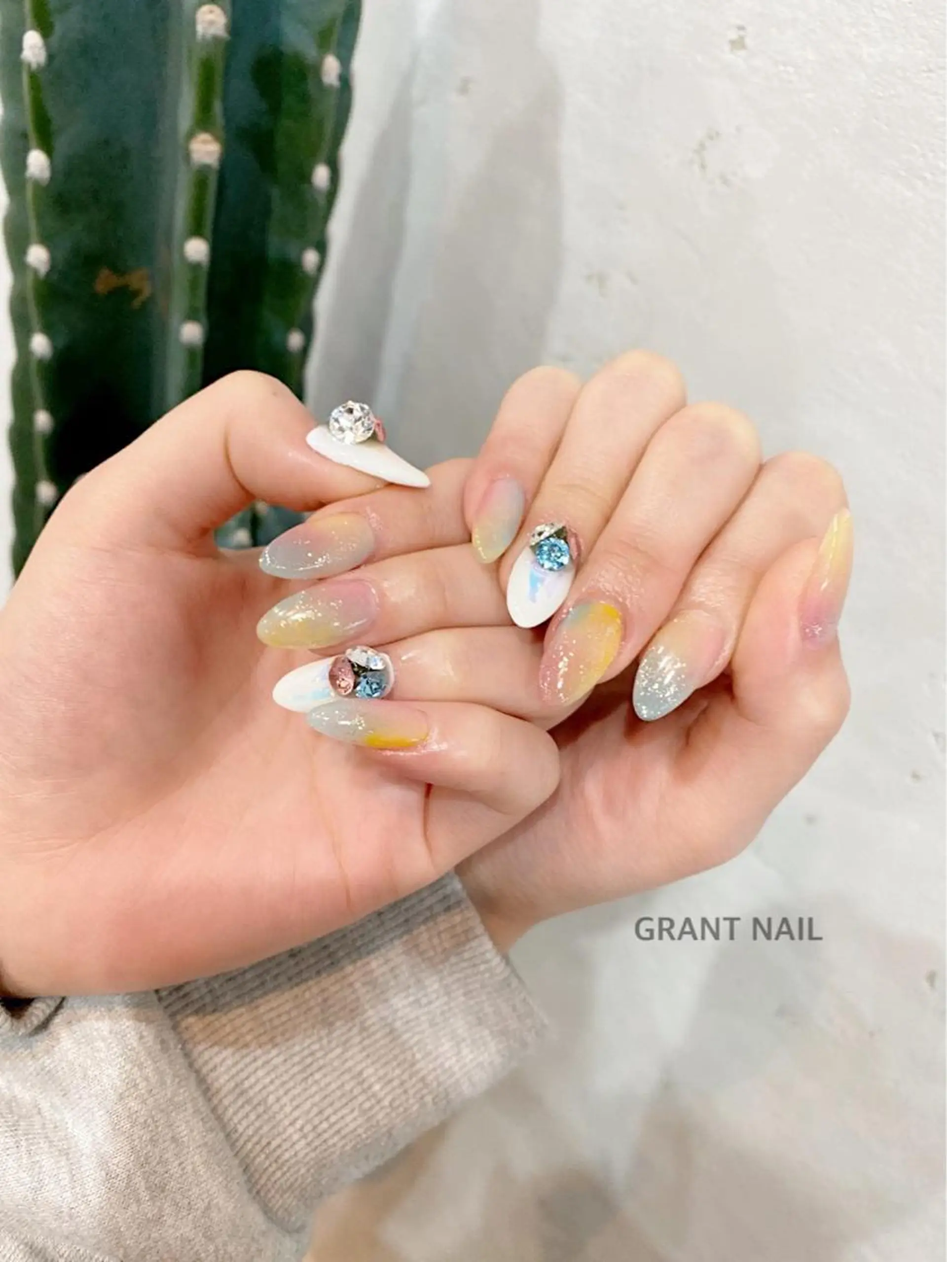 ネイル アートネイル クリアネイル ジェルネイル ニュアンスネイル GRANT NAIL 岩出店のネイルデザイン