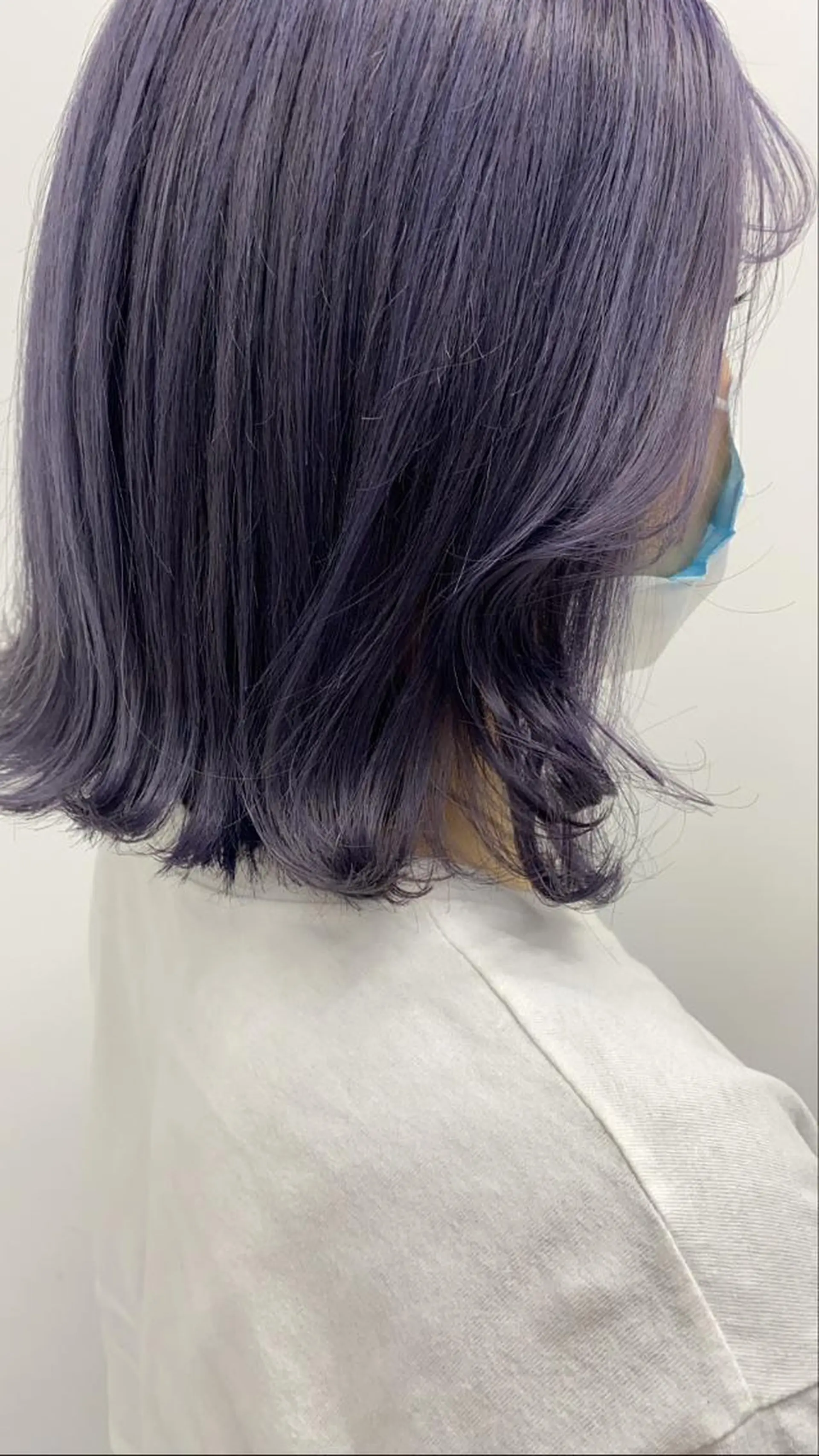 ミディアム カラー ブリーチ ラベンダーカラー レイヤー/ハイトーン 🧸SENAのヘアスタイル