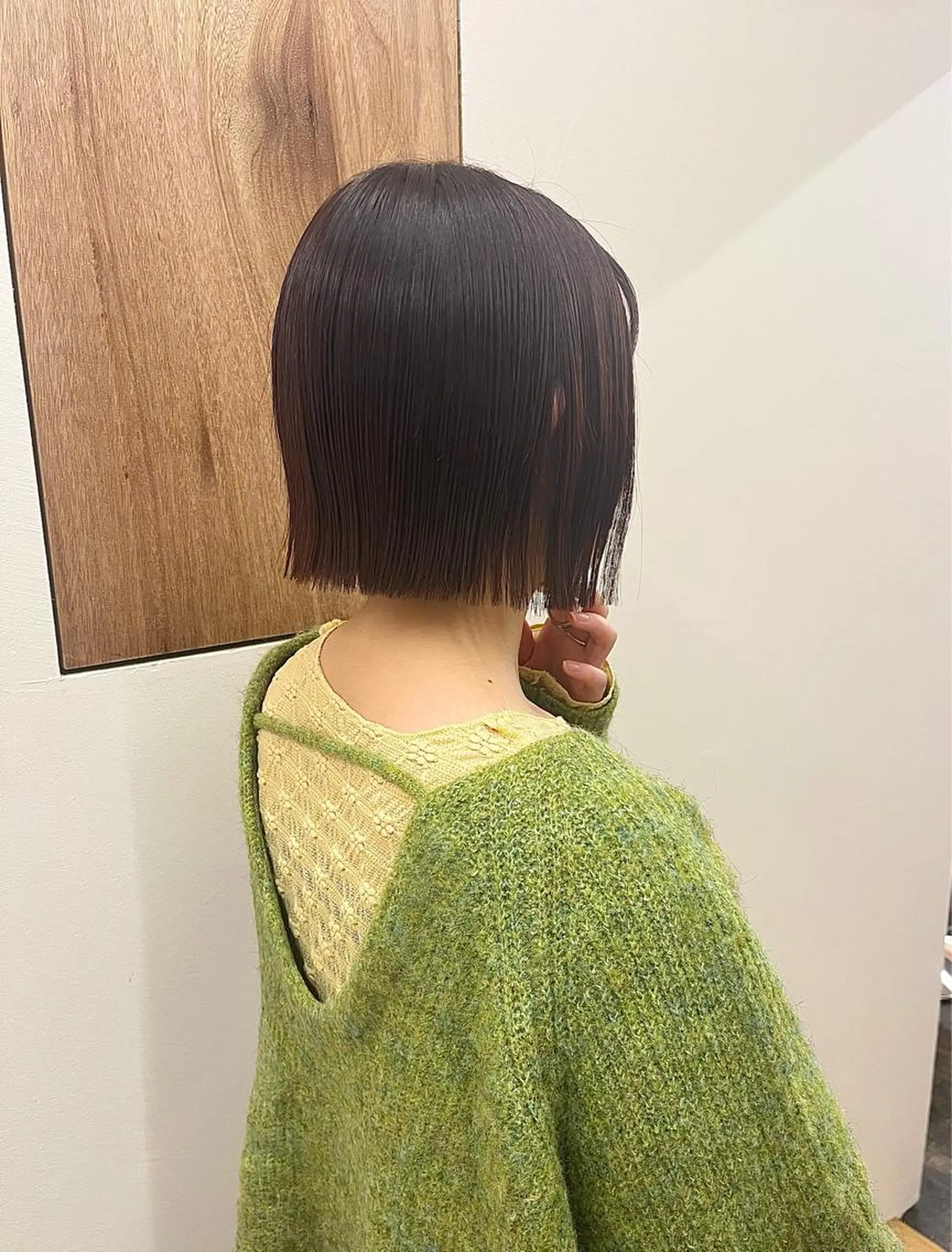 ショート カラー 切りっぱなしボブ ボブ 西山 紗耶香🪽 透明感カラー/ボブのヘアスタイル