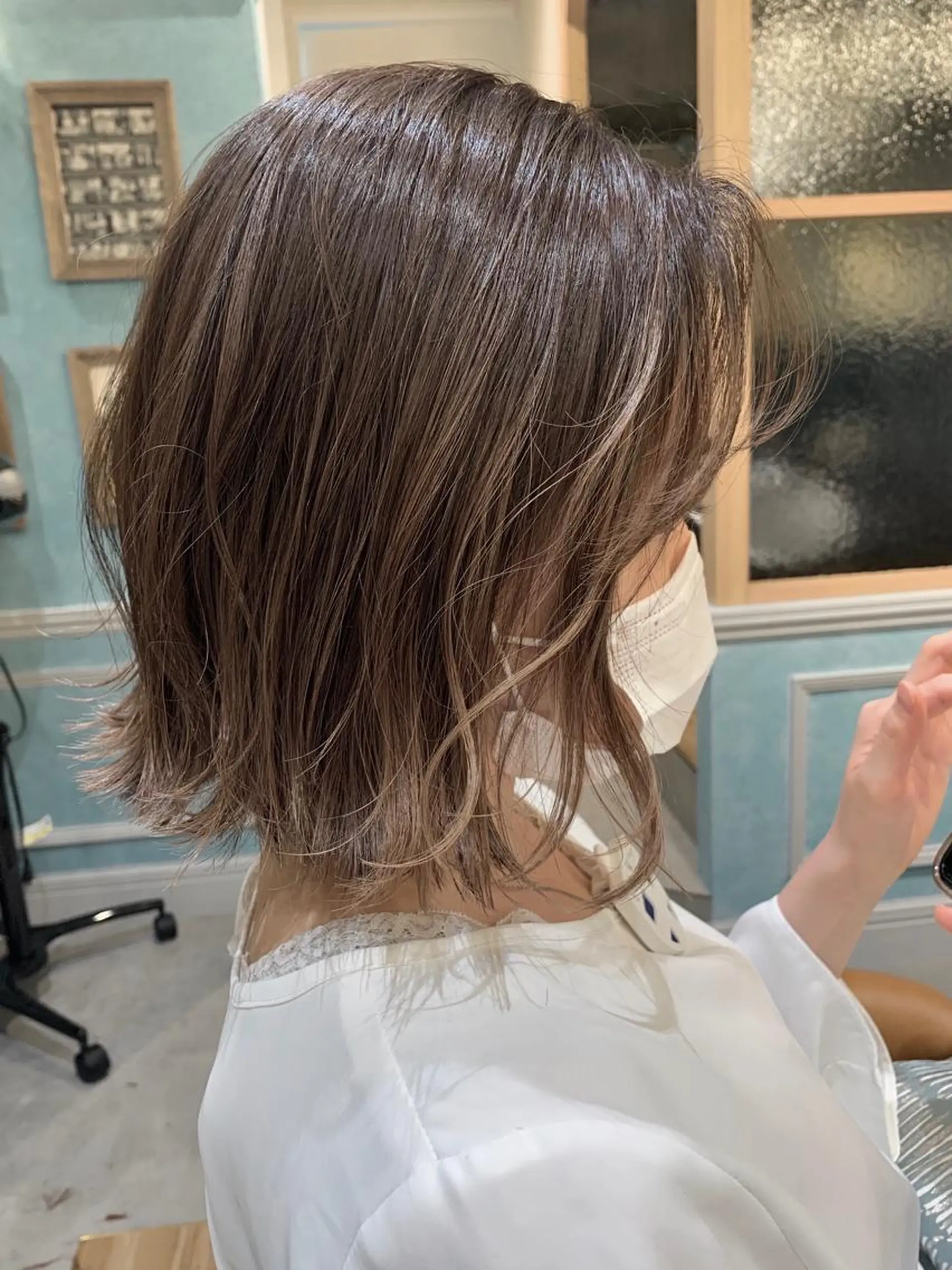 ミディアム ハイライト カット ヘアカラー トリートメント Lond fleur 大宮  ロンドフルール所属・石畑結華 Lond店長のヘアスタイル