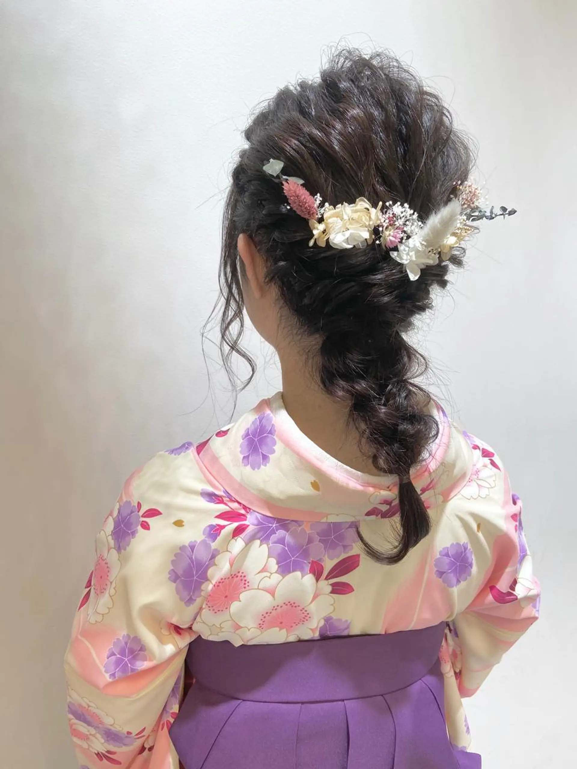 ミディアム ヘアアレンジ 着付け 🐺ウルフ/レイヤー 似合わせ‎🤍沙羅のヘアスタイル