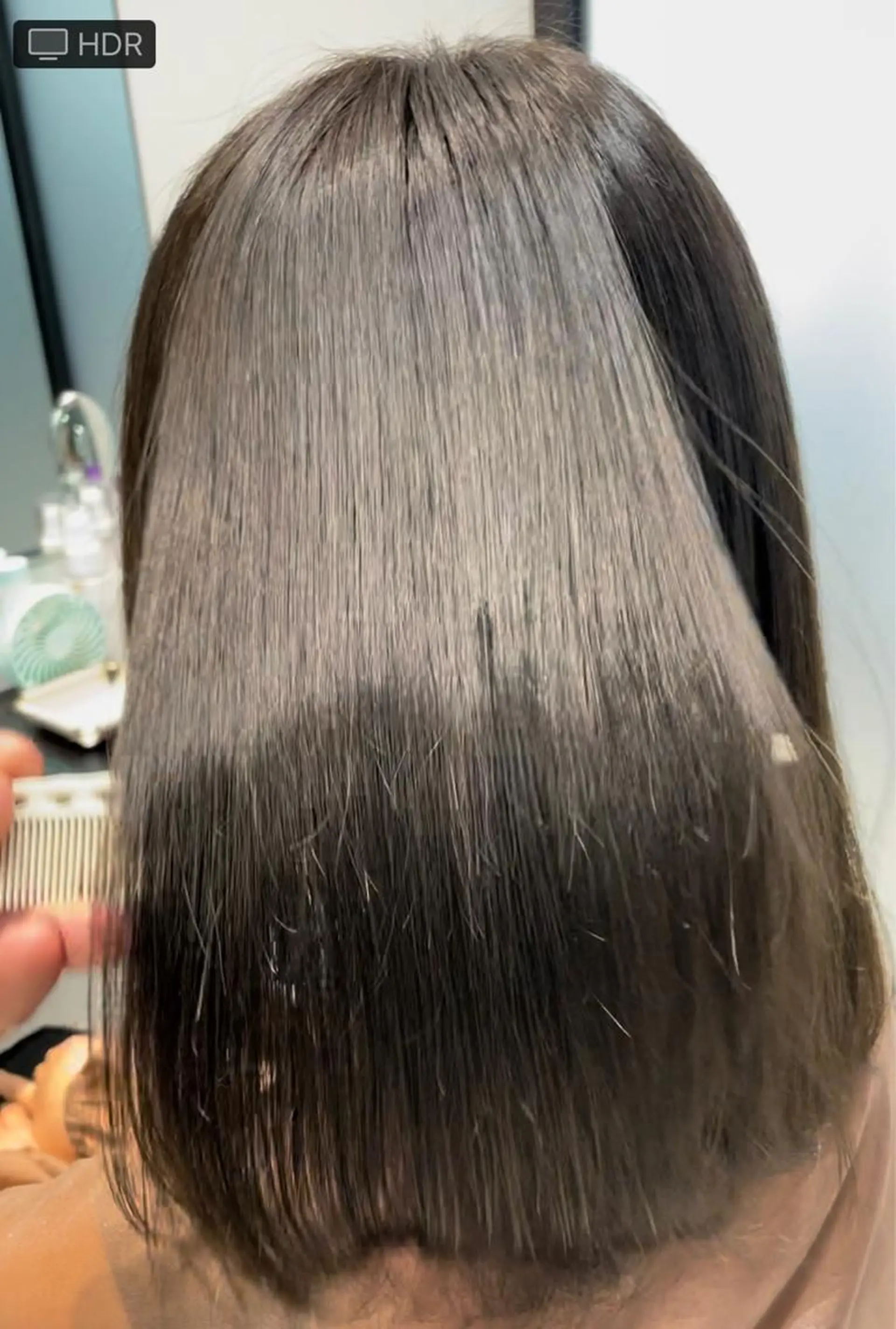 ミディアム カラー アディクシーカラー グレージュ カット ヘアカラー 縮毛矯正 トリートメント SALOWIN梅田　　サロウィン所属・美髪/縮毛矯正特化/ 髪質改善/KJのヘアスタイル