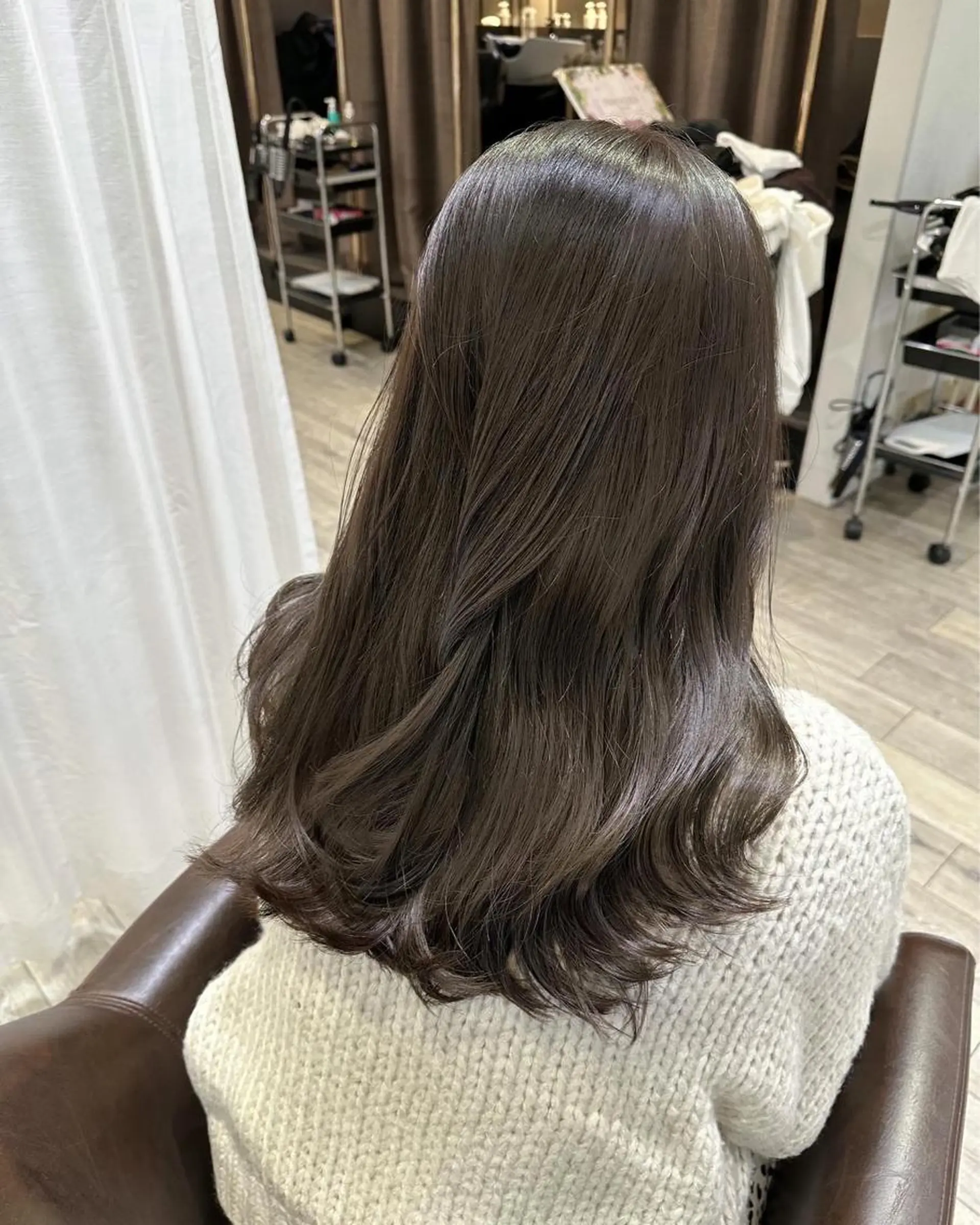 セミロング アッシュ 外国人風カラー ハイライト カット ヘアカラー ✨髪質改善特化✨ Grand Linkのヘアスタイル
