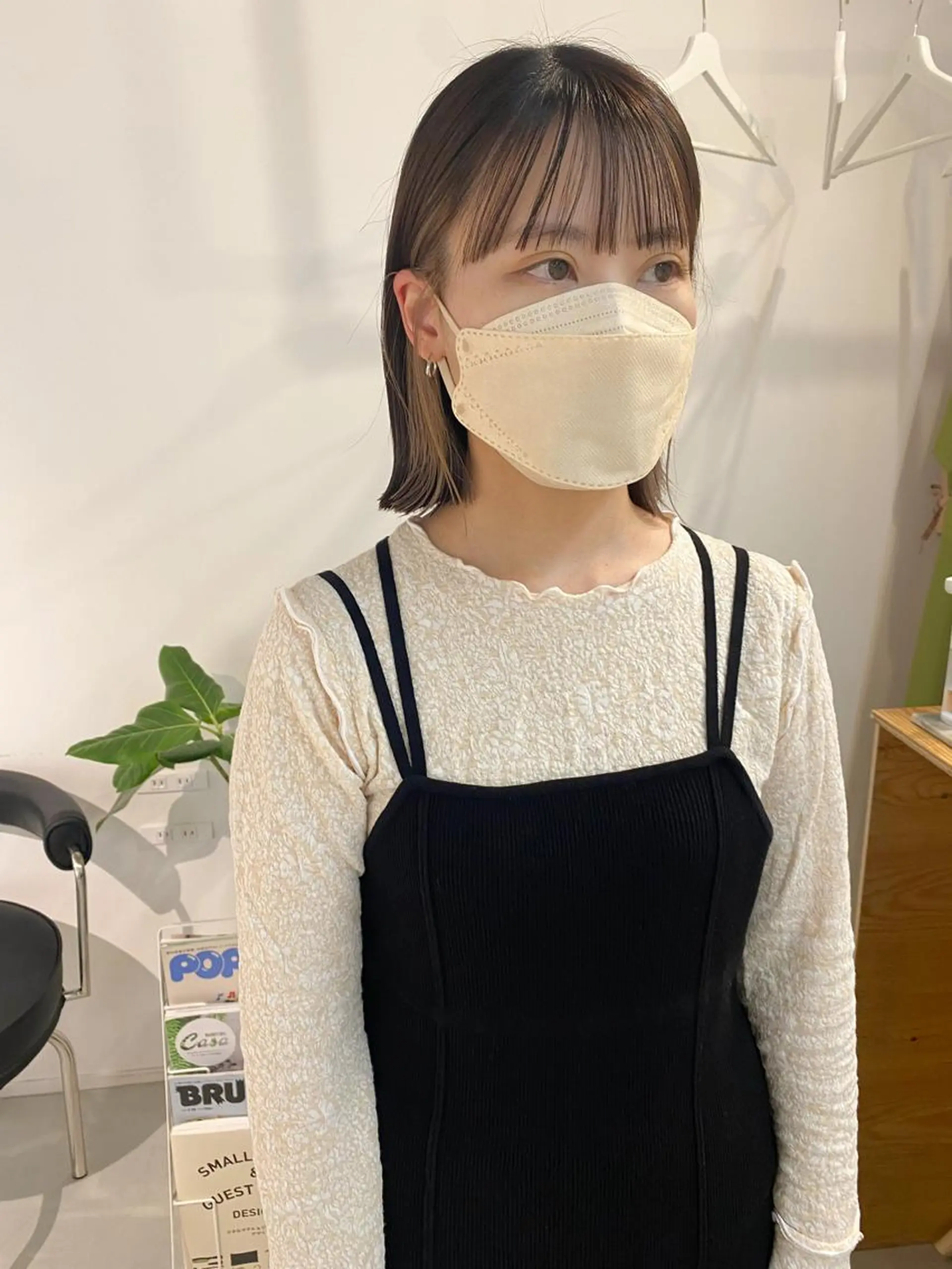 ショート カラー ベージュカラー インナーカラー ボブ カット ヘアカラー トリートメント fit stand /HIIRAGIのヘアスタイル