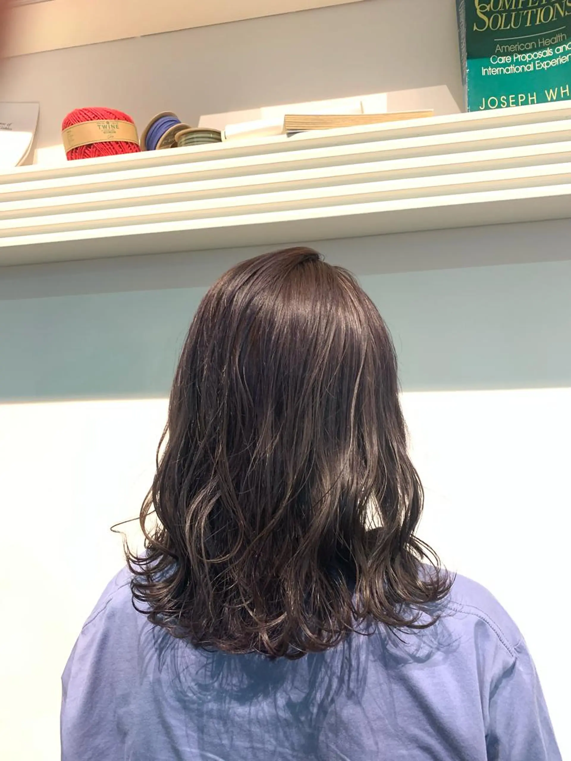 ミディアム ヘアカラー トリートメント ヘッドスパ ヘアセット 山口 竣也のヘアスタイル