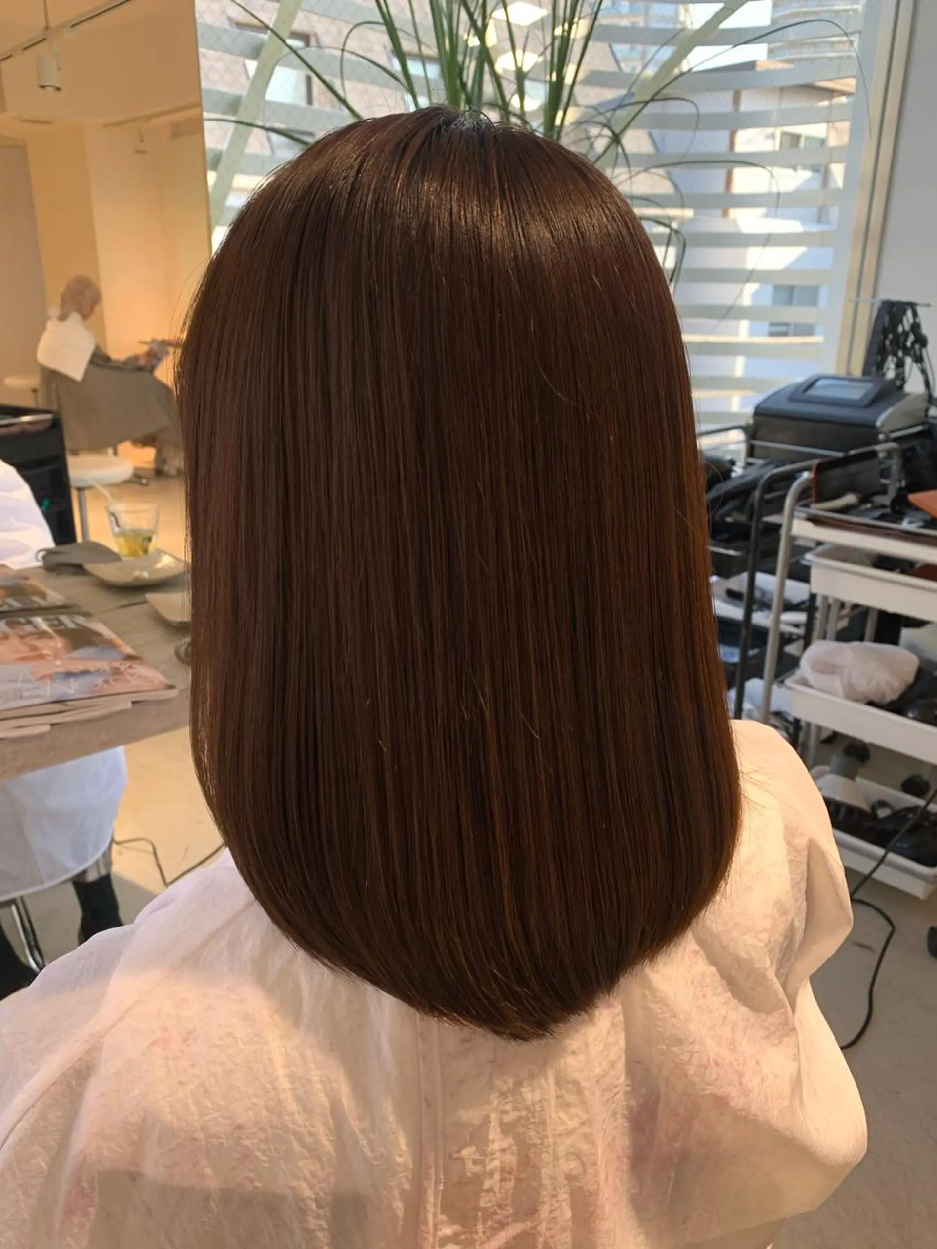 ミディアム カラー アクアカラー ブラウンカラー ナチュラルブラウン 髪質改善 縮毛矯正 カット ヘアカラー トリートメント ✨髪のソムリエ✨ 岩川和生（店長）🦄のヘアスタイル