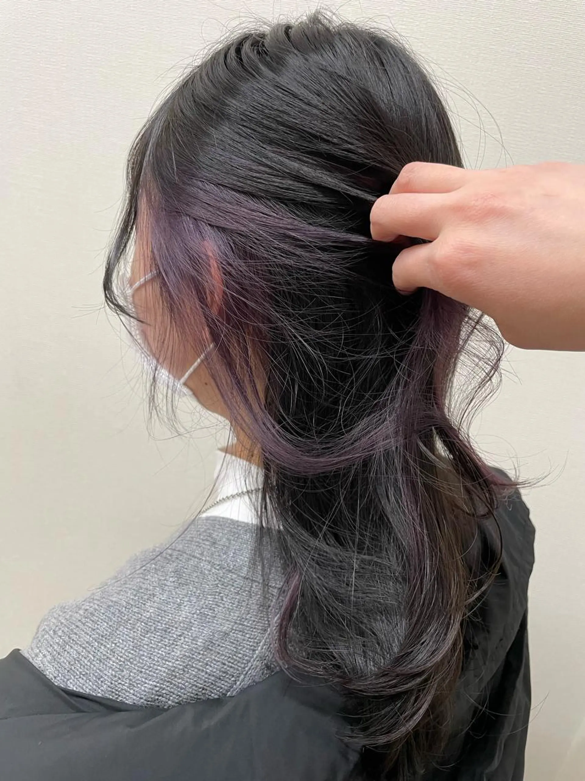 ロング カラー パープルカラー ヘアカラー D.I.E.V.A hair 池袋東口所属・杉浦千智💗アイドル 大好き美容師💗のヘアスタイル