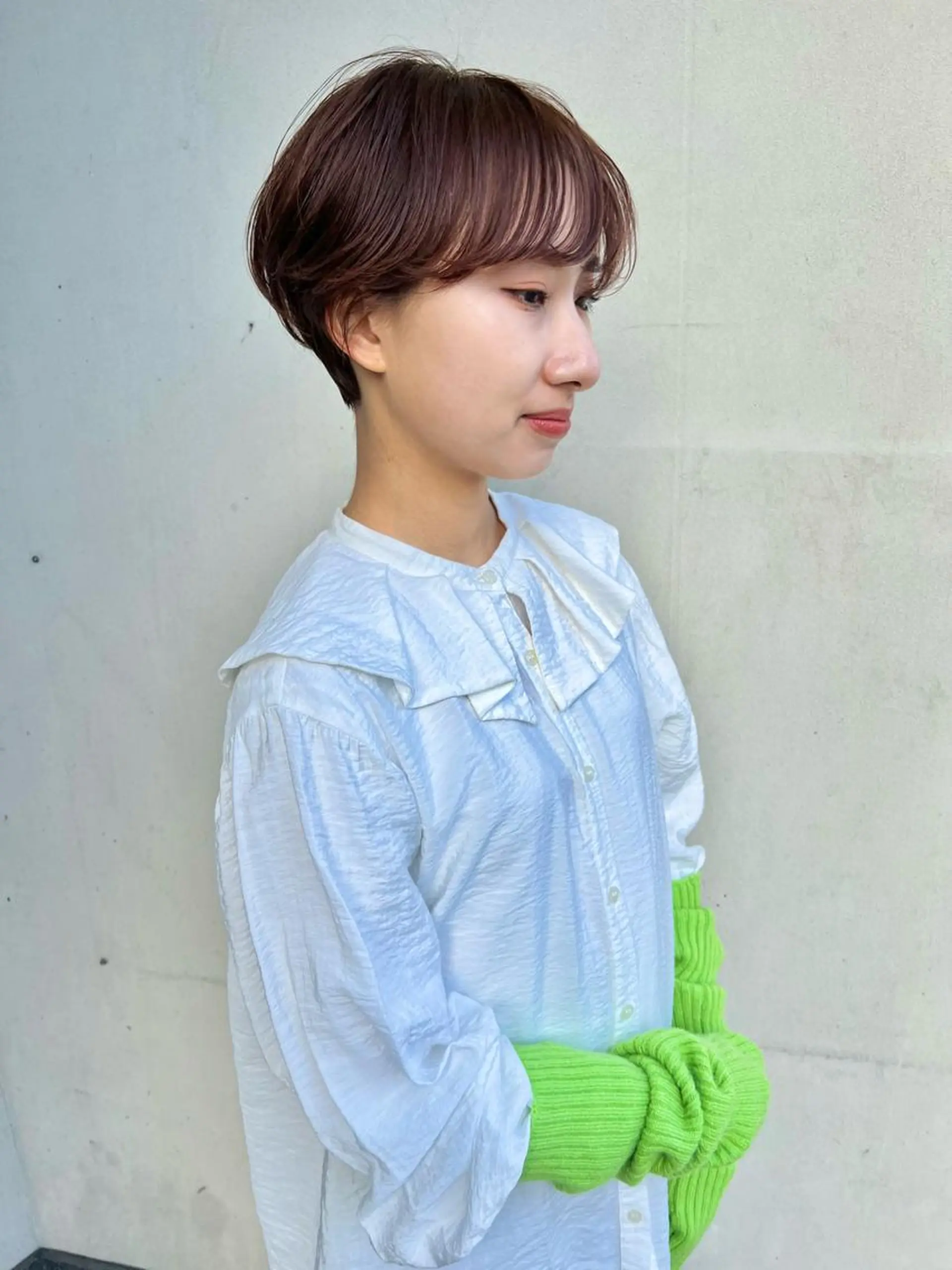ショート カット ヘアカラー 石井 菜々のヘアスタイル