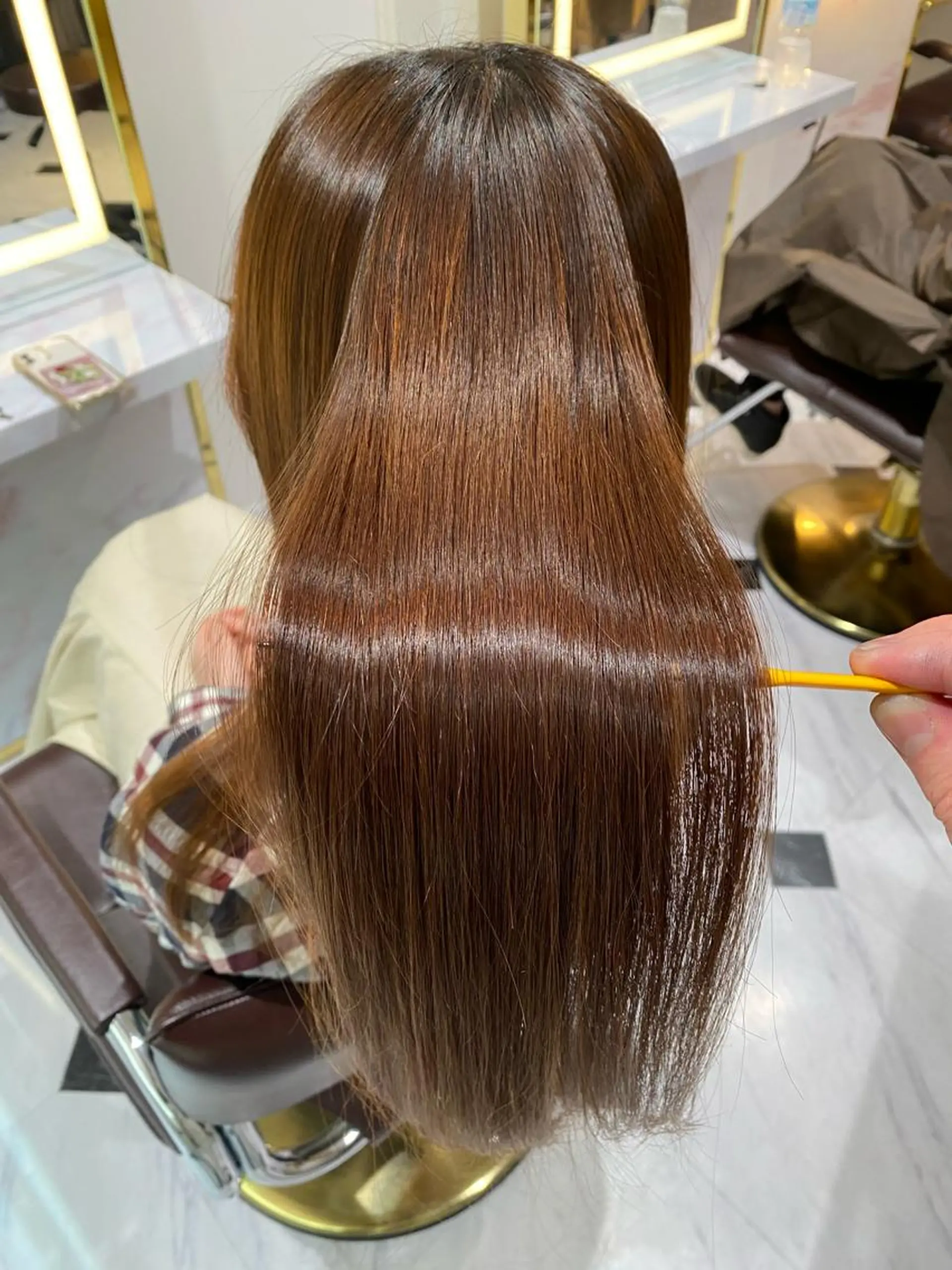 ロング カラー ヘアアレンジ 酸性ストレート 縮毛矯正 トリートメント ekolu北梅田店所属・梅田中崎町髪質改善 /オキヒロト/エコルのヘアスタイル