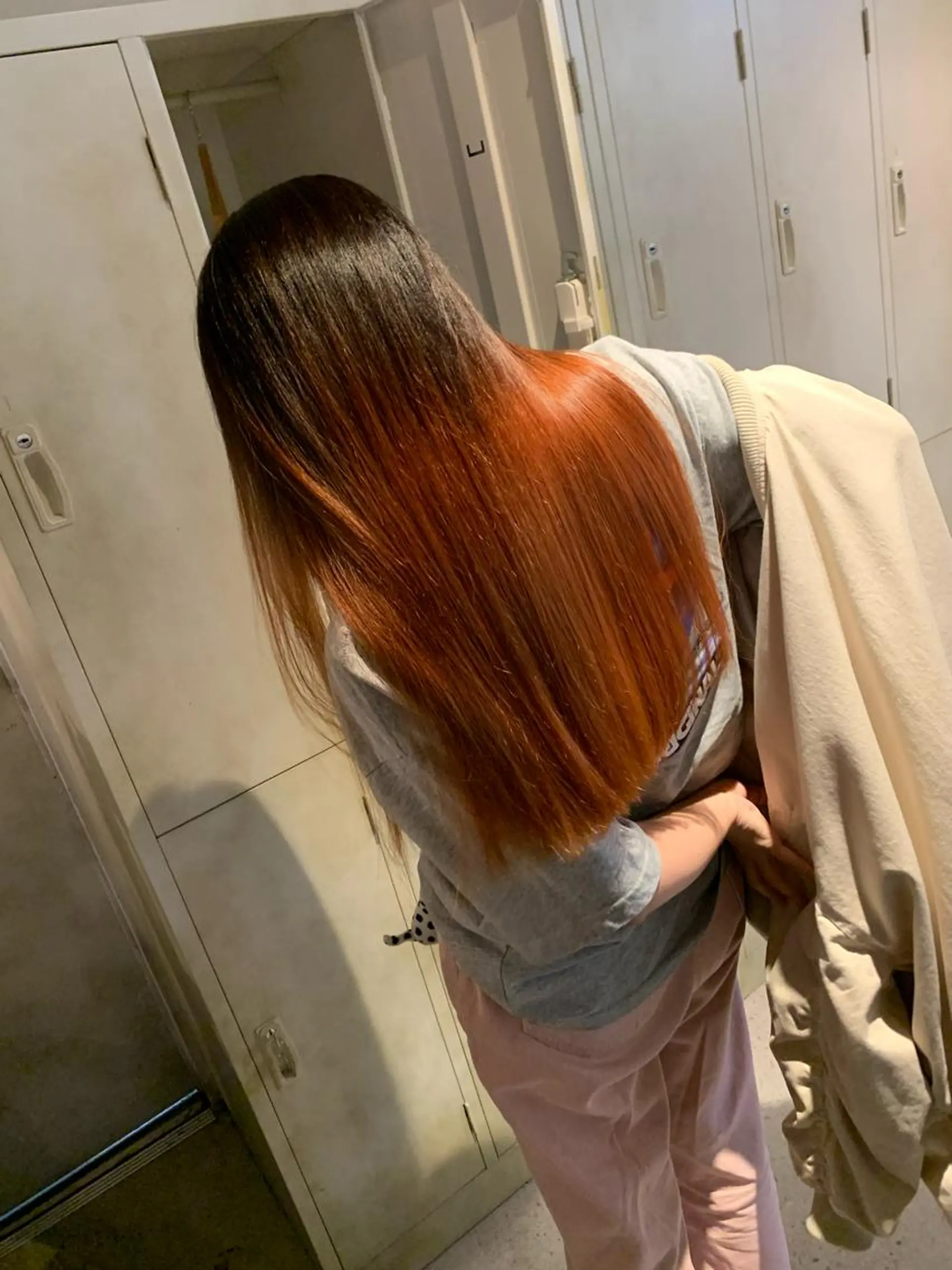 セミロング カラー ヘアカラー ブリーチ/アレンジ 天満/chihiroのヘアスタイル