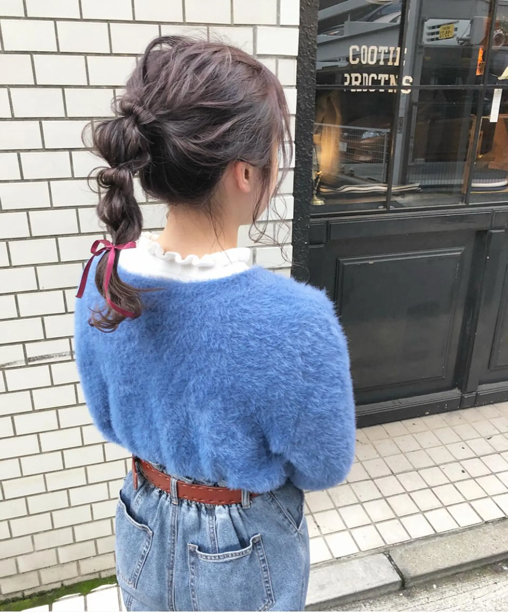 ロング カラー ヘアアレンジ パープルカラー 玉ねぎヘアー autre所属・大久保 ひでなりのヘアスタイル