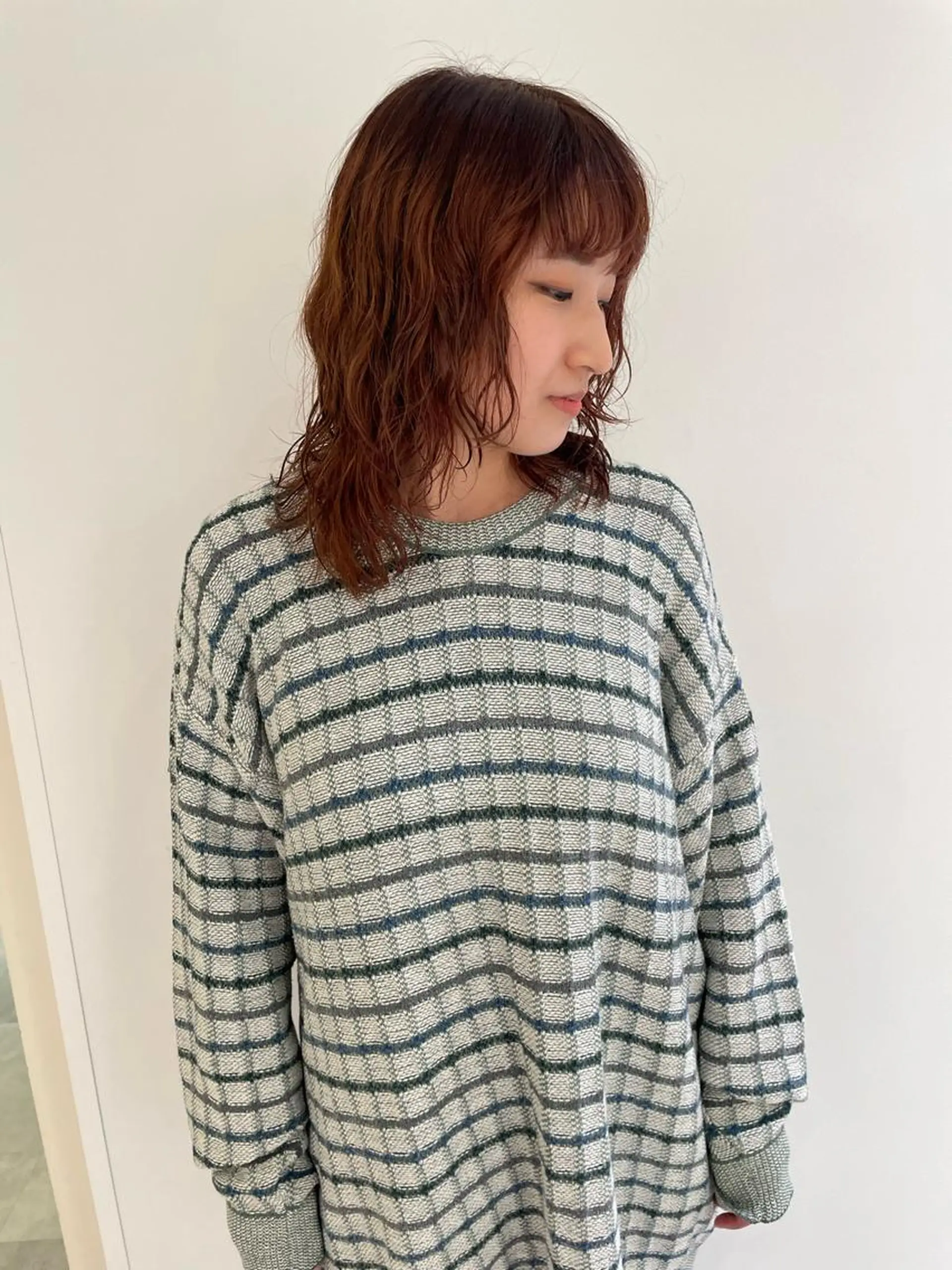 ミディアム カラー パーマ カット ヘアカラー パーマ iet.所属・ウルフ/ボブ/耳ツボ ジュエリー◎ricoのヘアスタイル