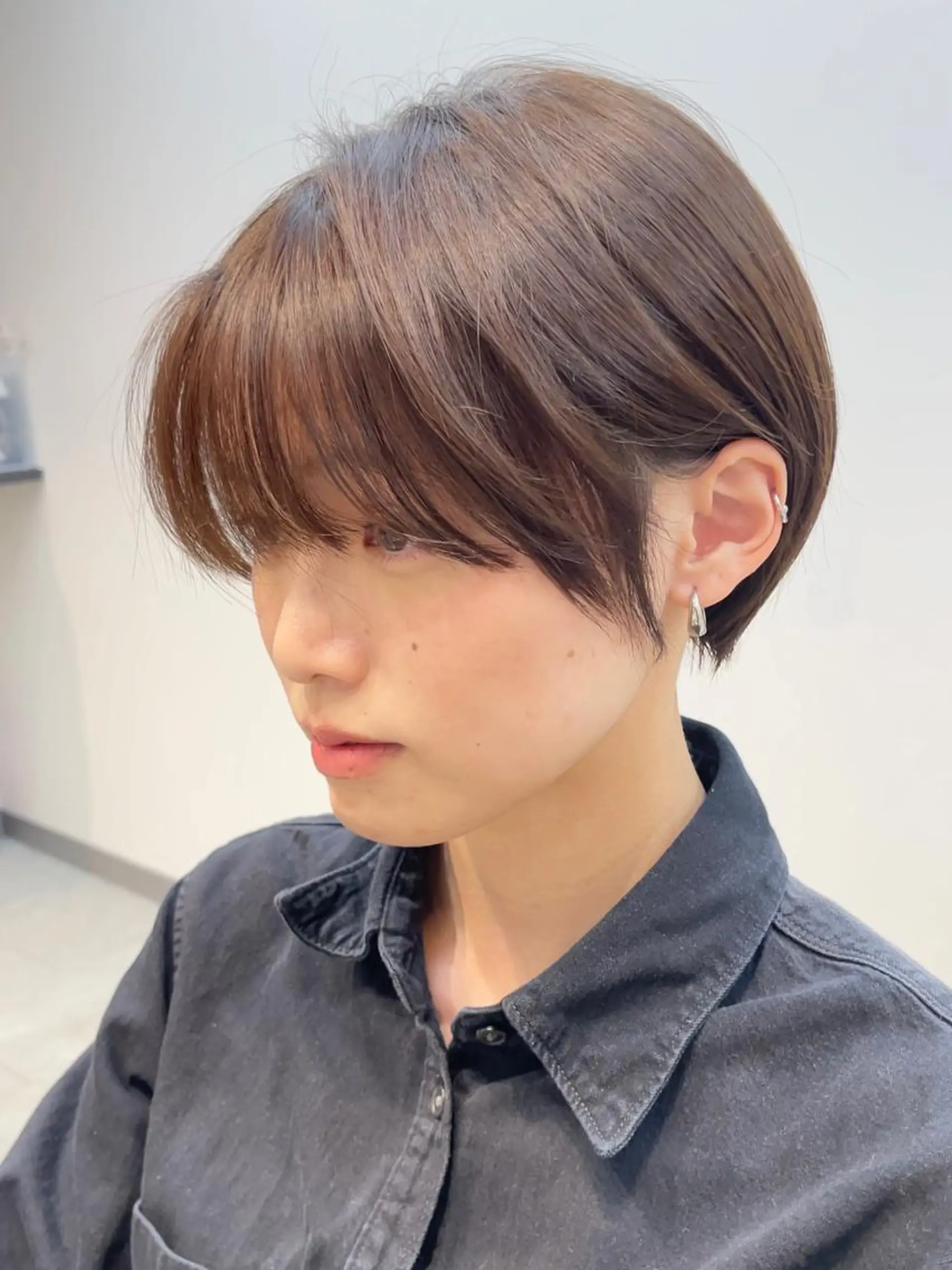 ショート 韓国風レイヤー ショート/犬塚 優介のヘアスタイル
