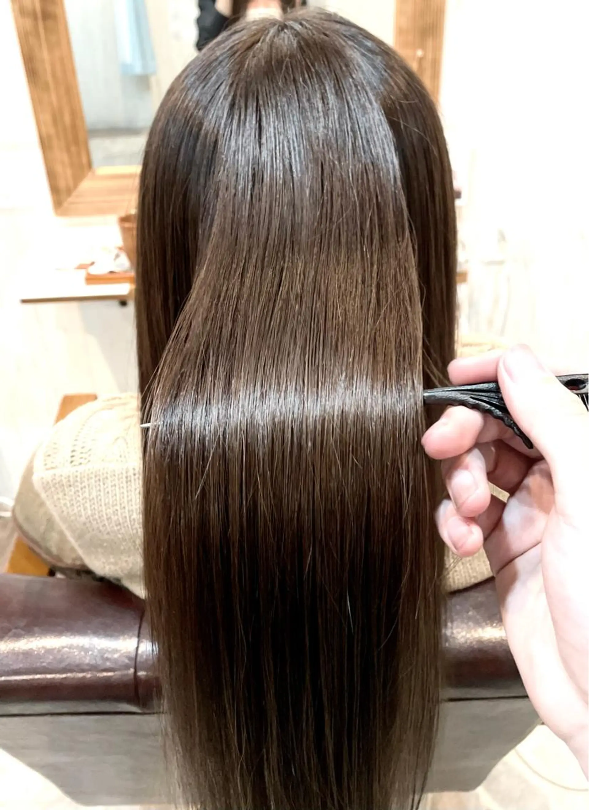 ロング カラー トリートメント カット 縮毛矯正 トリートメント 小阪 将司のヘアスタイル